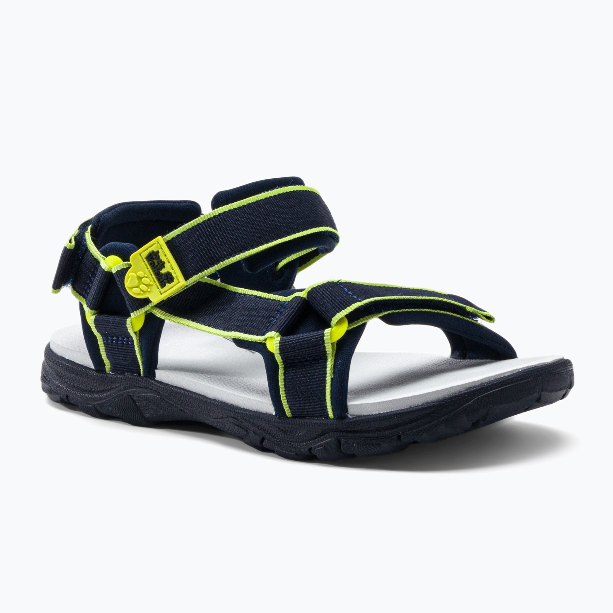Sandały dziecięce Jack Wolfskin Seven Seas 3 blue/lime 