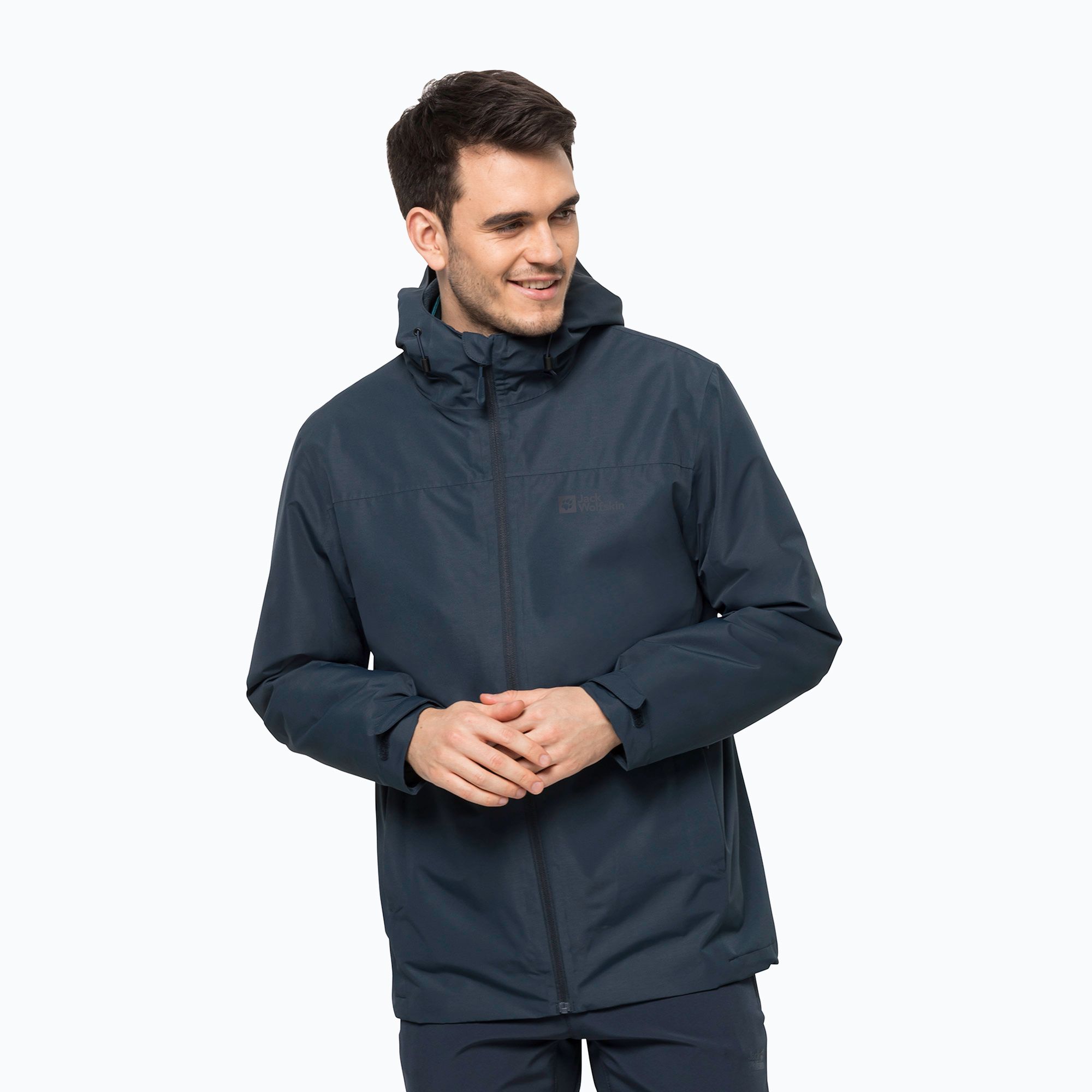 Kurtka 3w1 męska Jack Wolfskin Taubenberg night blue 