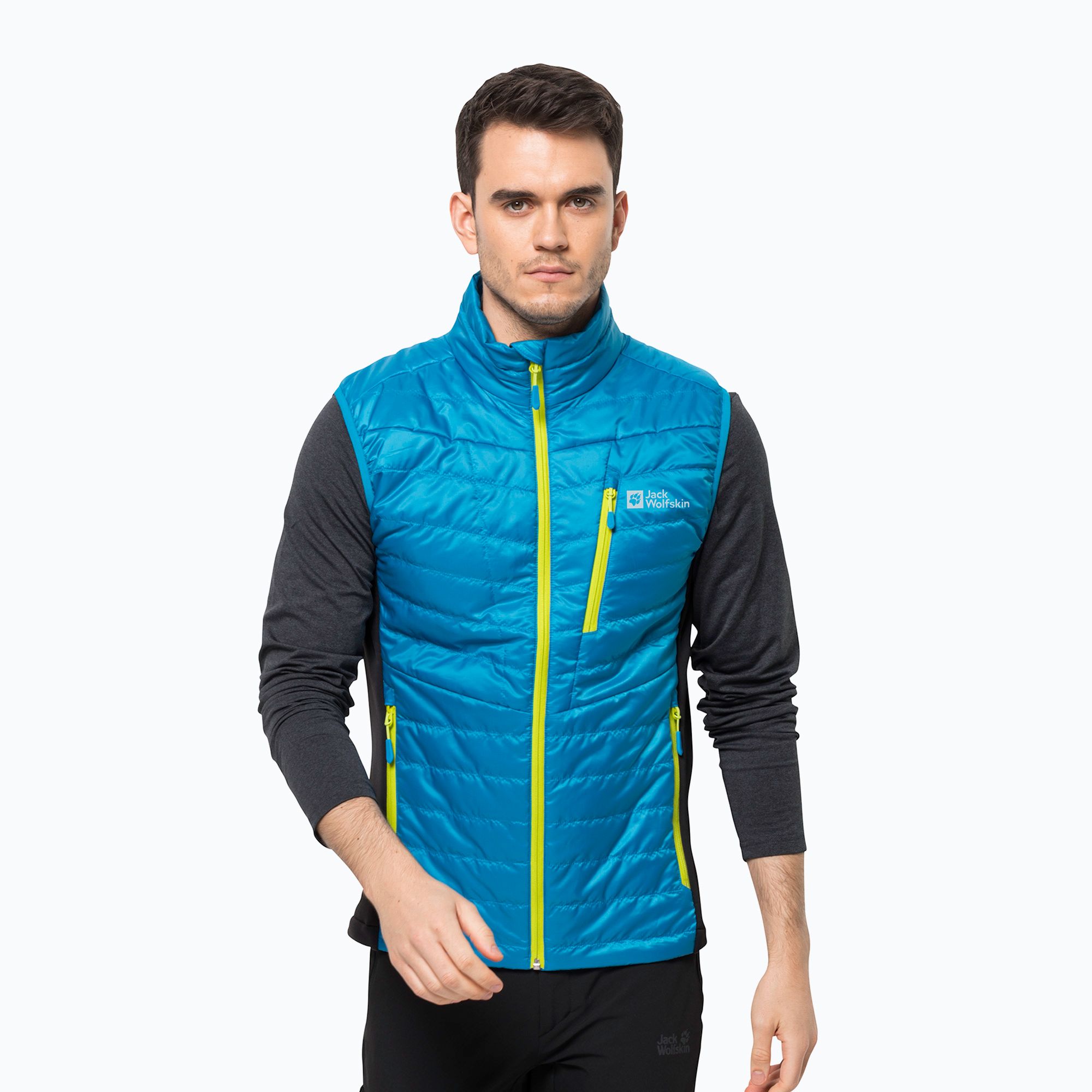 Bezrękawnik trekkingowy męski Jack Wolfskin Routeburn Pro Ins blue pacific 