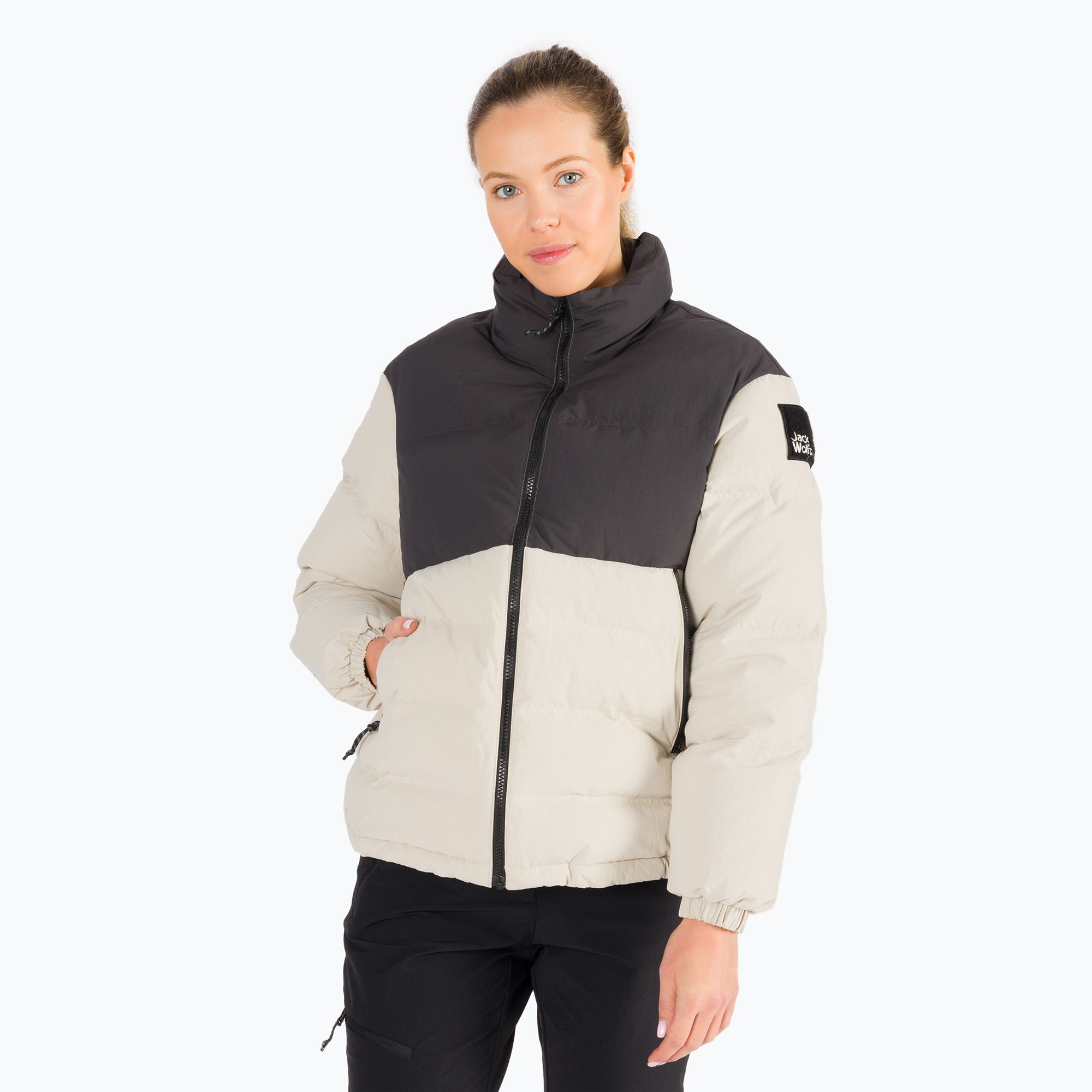 Kurtka puchowa damska Jack Wolfskin Alex Down winter pearl 