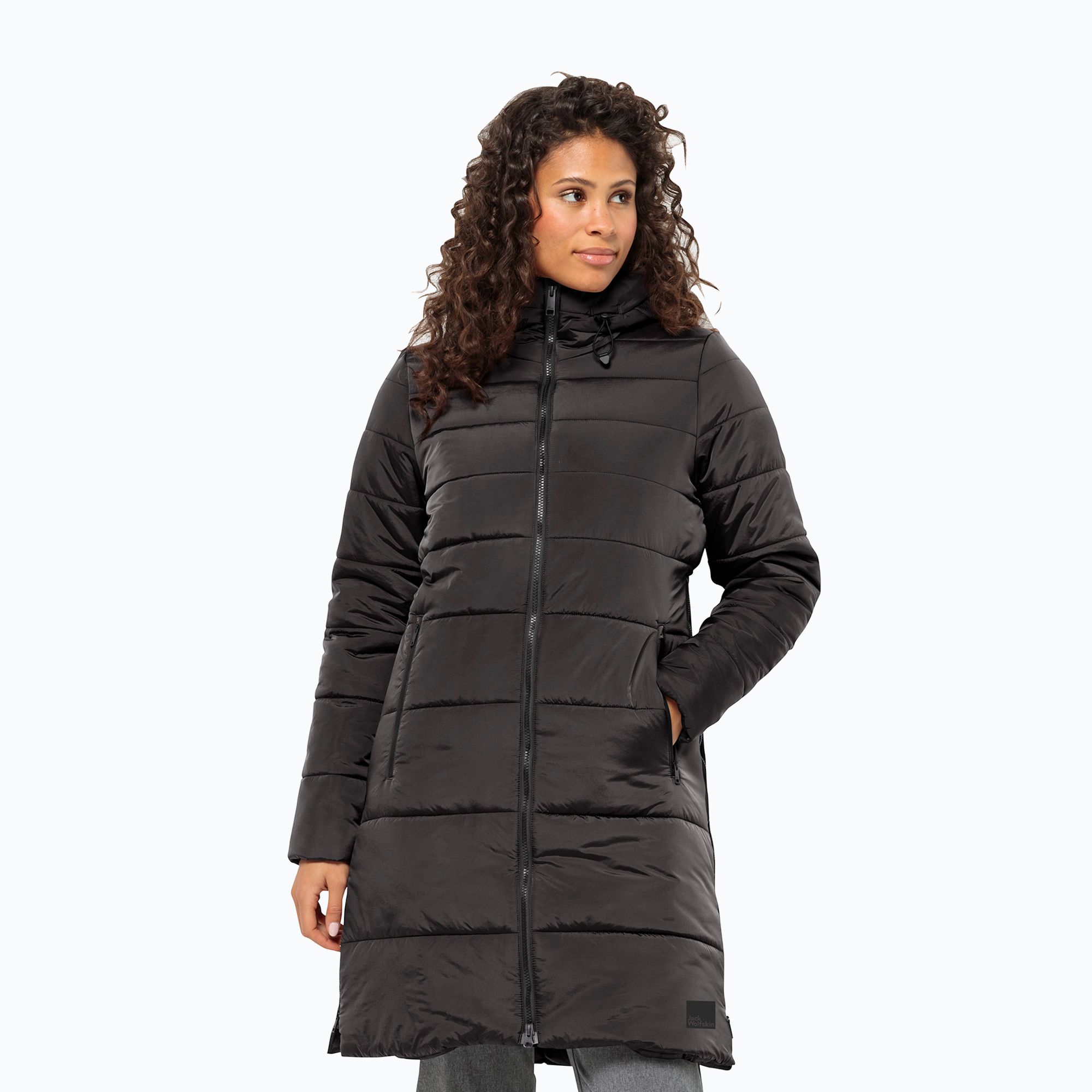 Płaszcz puchowy damski Jack Wolfskin Eisbach phantom 