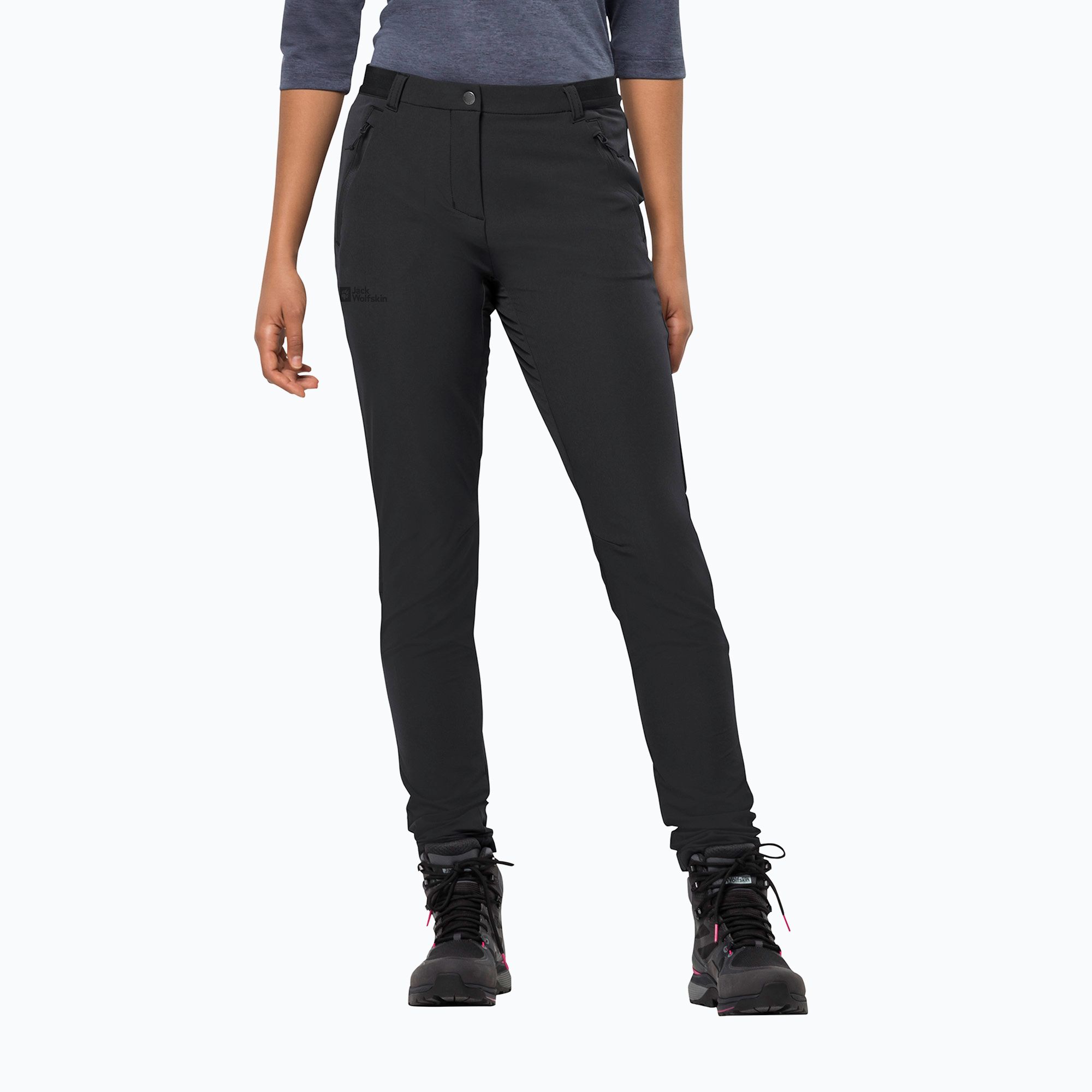 Spodnie softshell damskie Jack Wolfskin Geigelstein Slim black 
