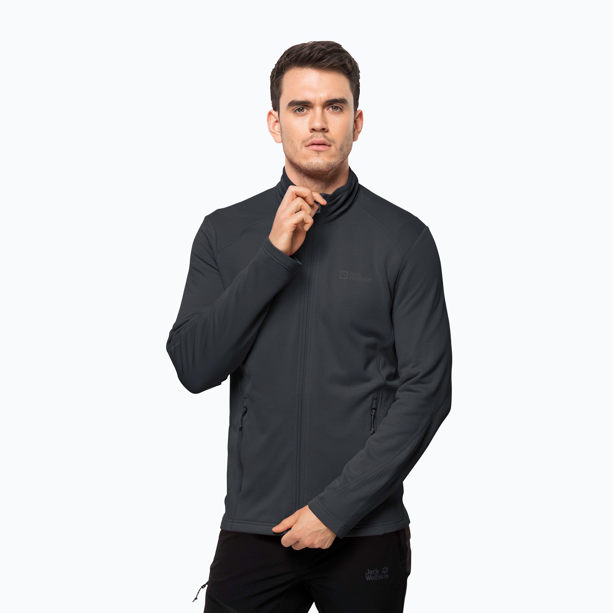 Bluza trekkingowa męska Jack Wolfskin Kolbenberg FZ phantom 