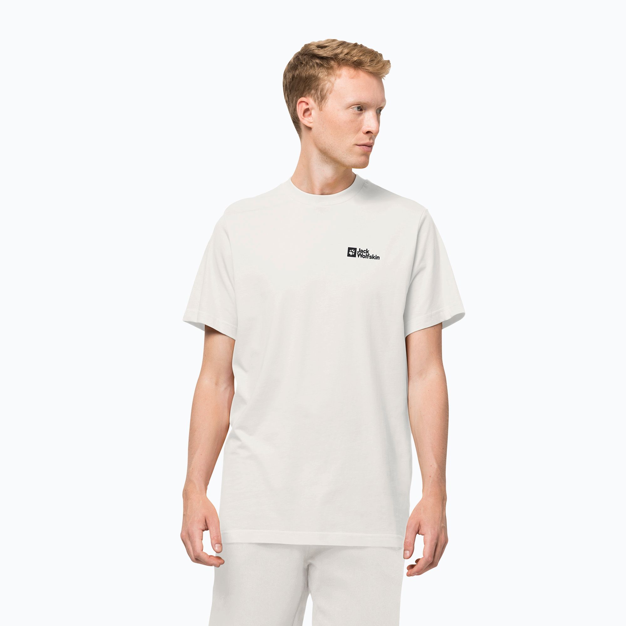 Koszulka męska Jack Wolfskin Essential white 