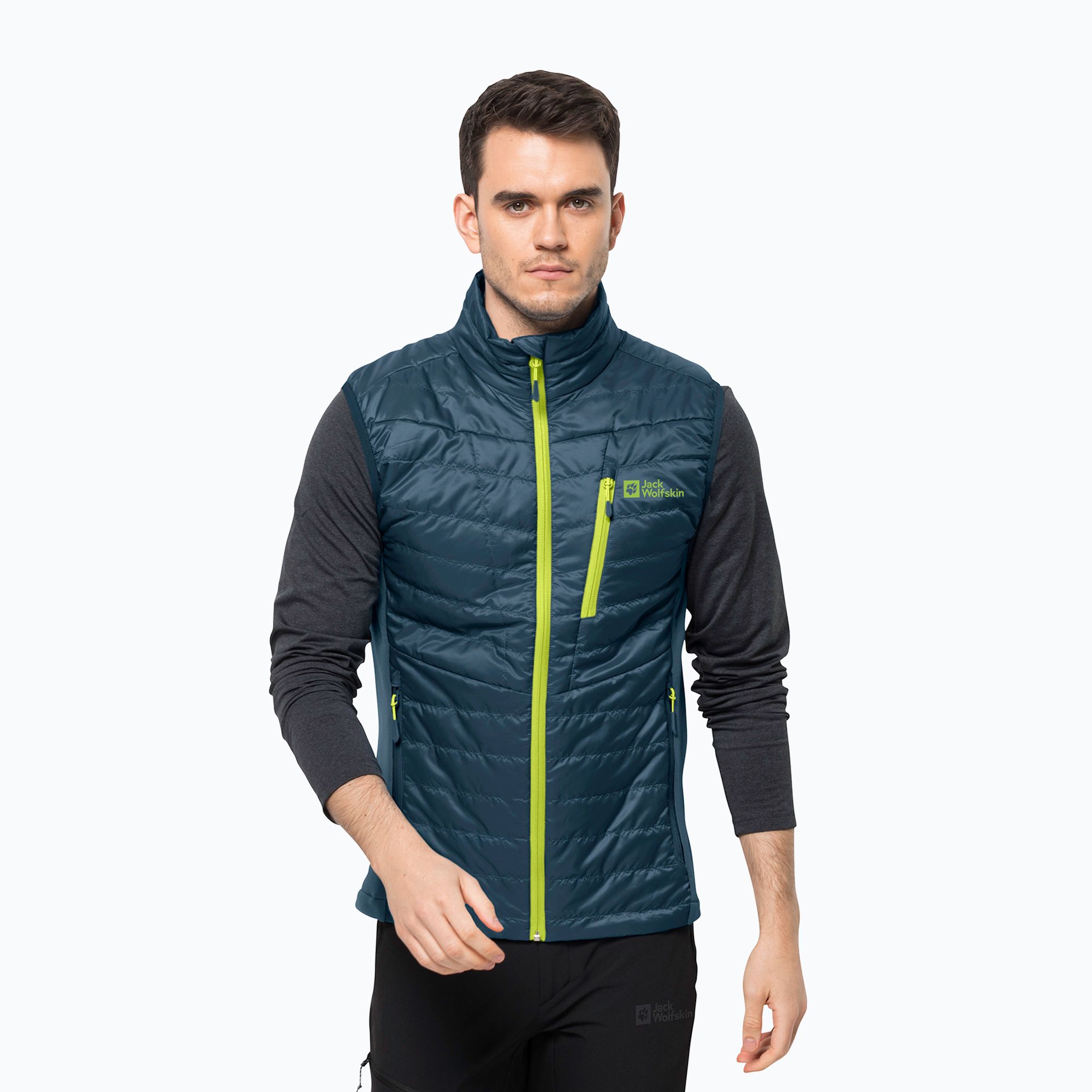 Bezrękawnik trekkingowy męski Jack Wolfskin Routeburn Pro Ins dark sea 