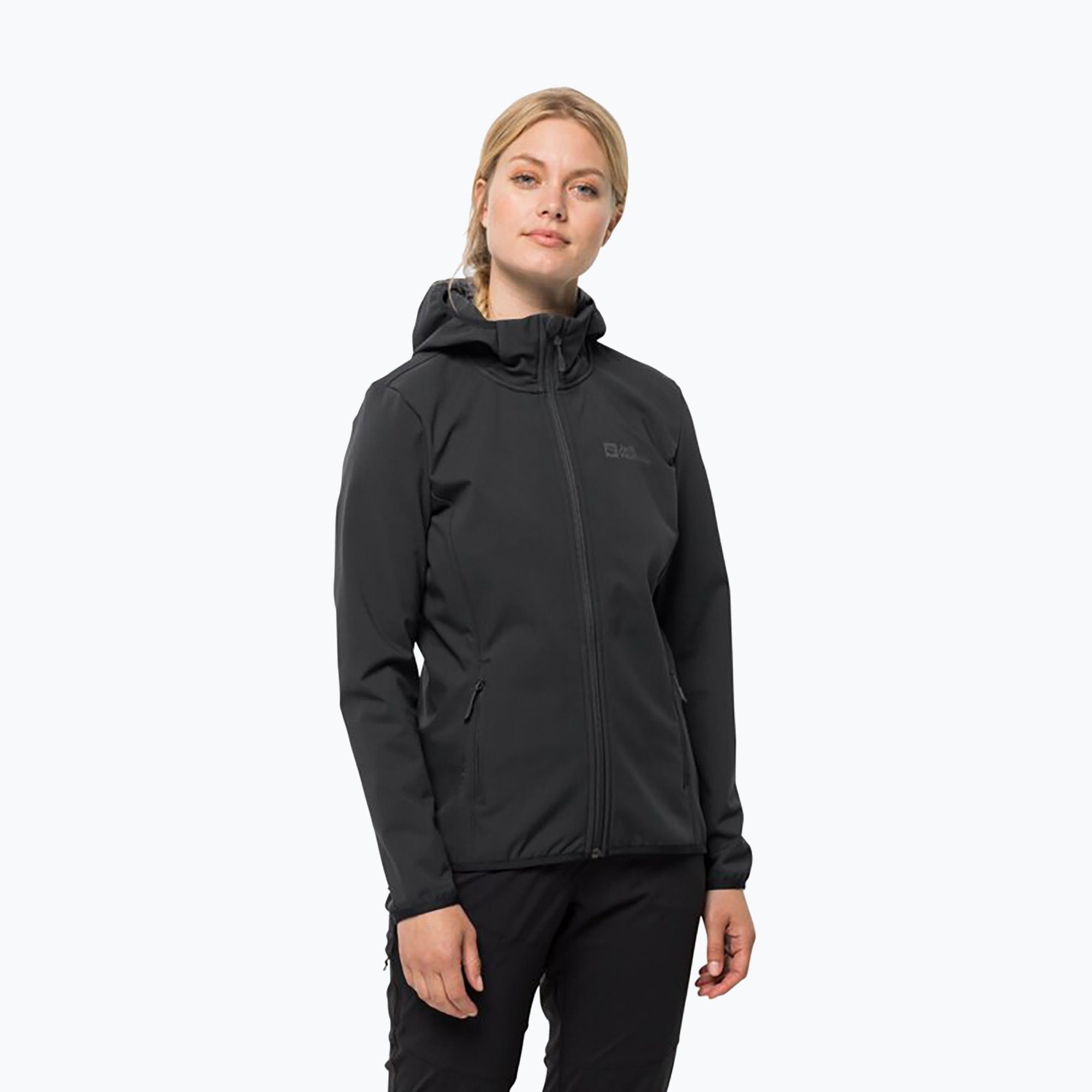 Kurtka softshell damska Jack Wolfskin Bornberg Hoody black 