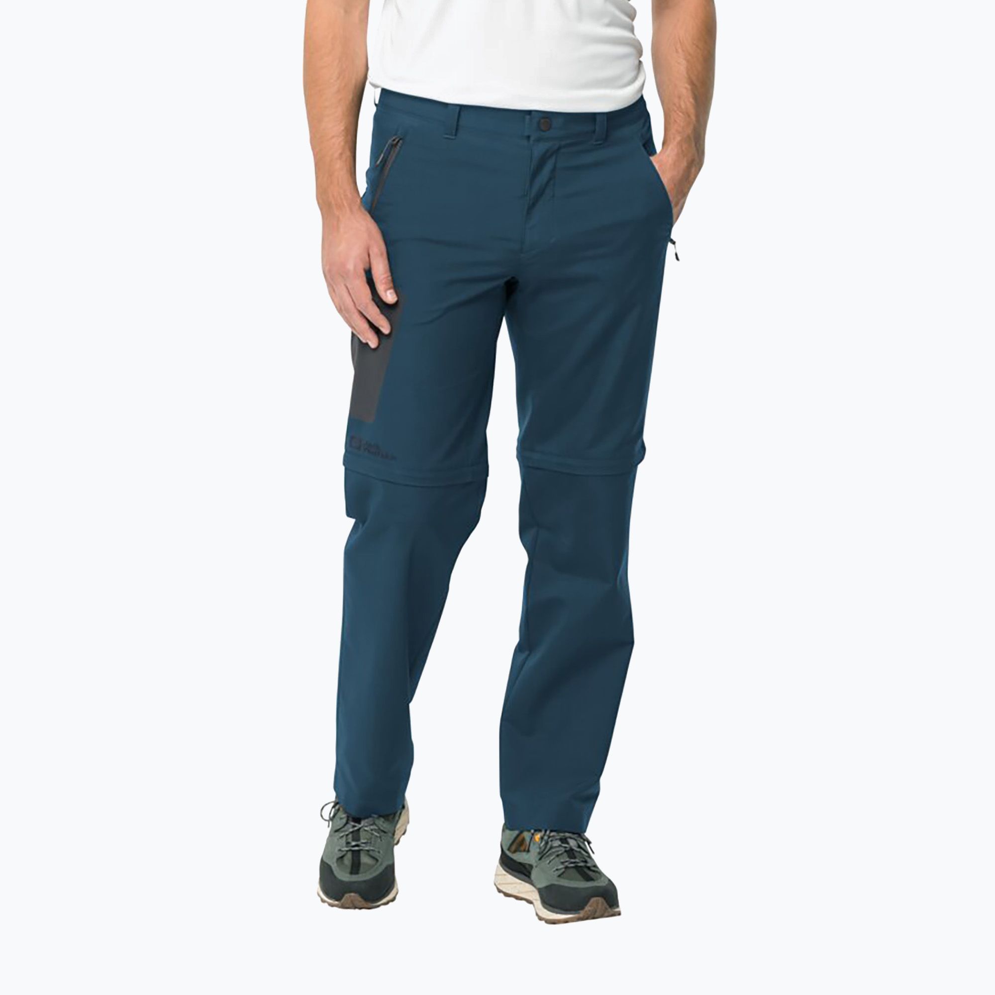 Spodnie trekkingowe męskie Jack Wolfskin Active Track Zip Off dark sea 