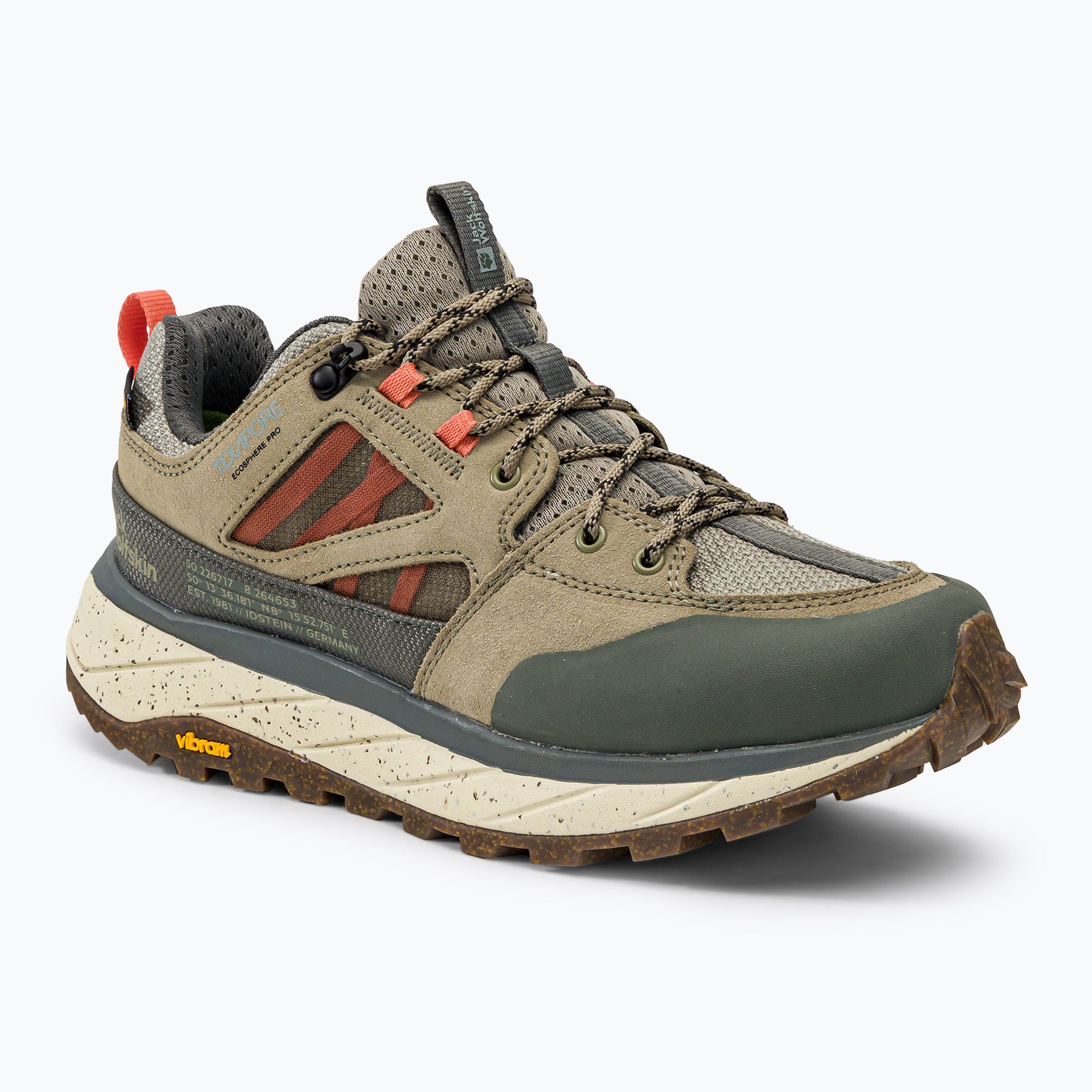 Buty trekkingowe damskie Jack Wolfskin Terraquest Texapore Low misty green 