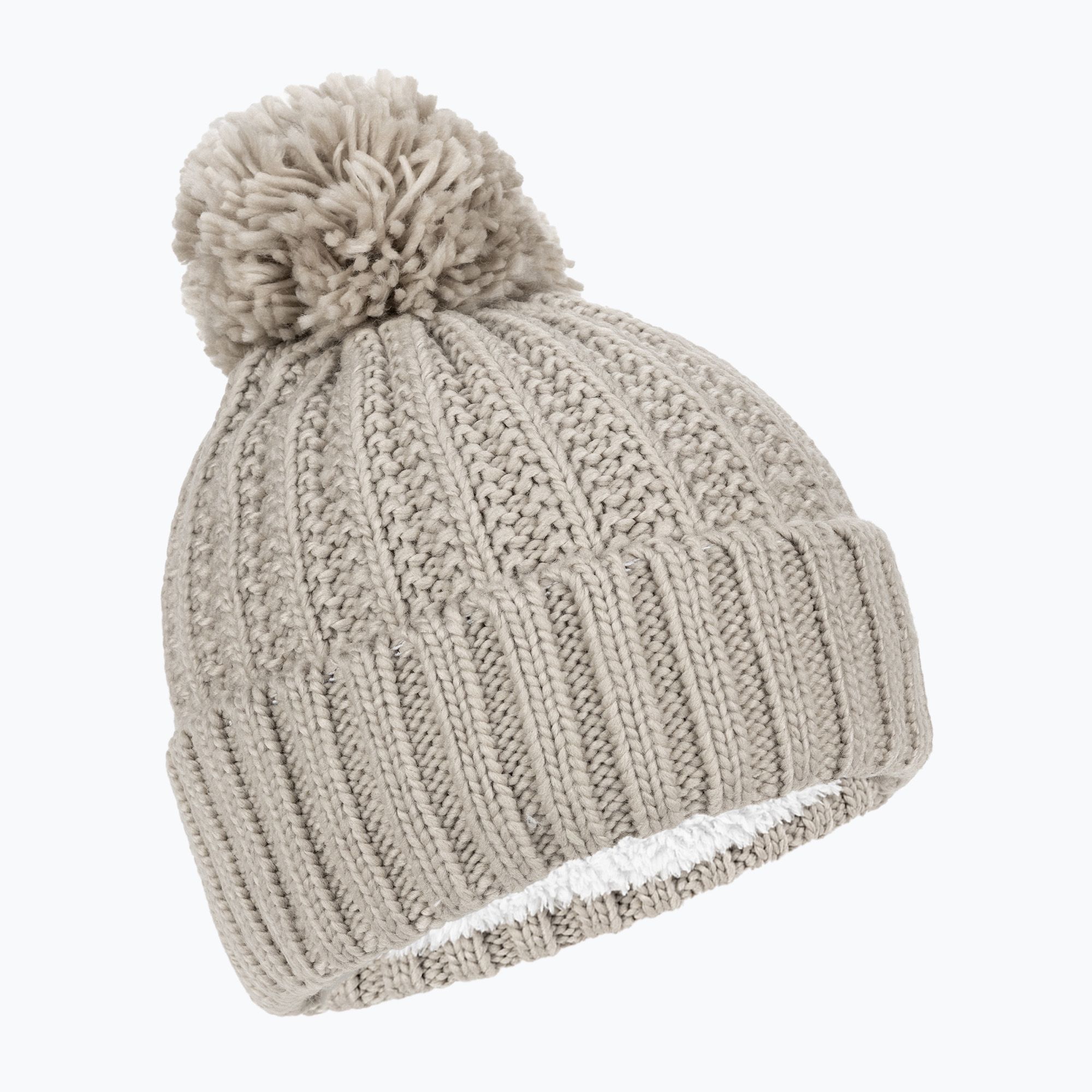 Czapka zimowa damska Jack Wolfskin Highloft Knit dusty grey 