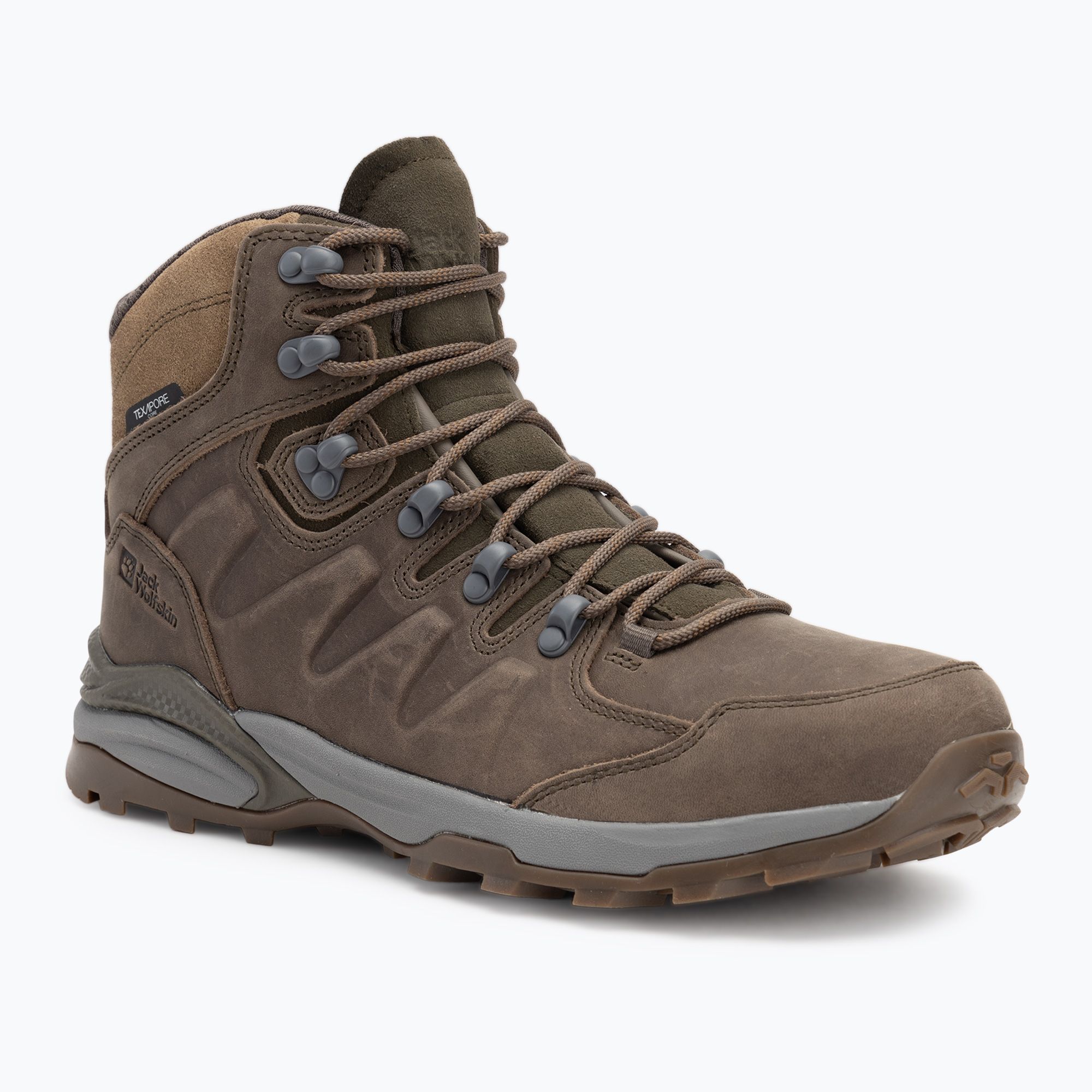 Buty trekkingowe męskie Jack Wolfskin Refugio Prime Texapore Mid cold coffe 