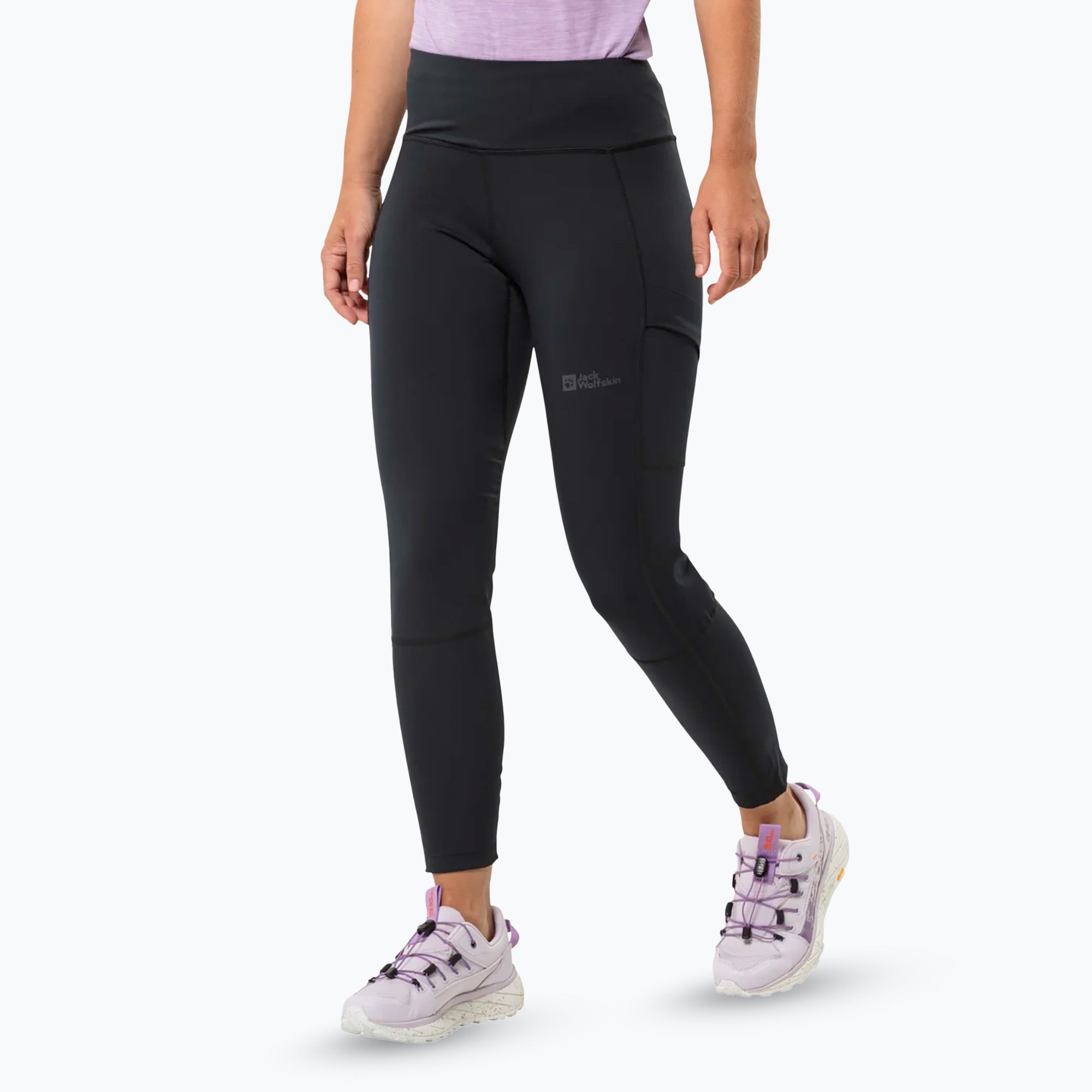 Spodnie trekkingowe damskie Jack Wolfskin Kammweg Tights black 