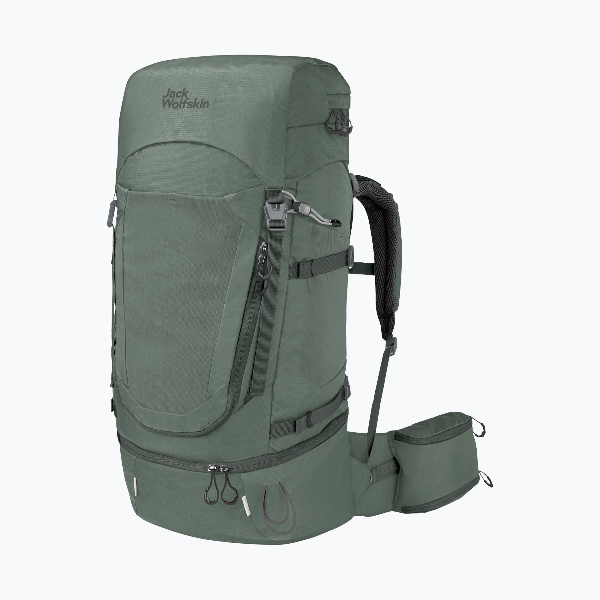 Plecak trekkingowy damski Jack Wolfskin Highland Trail 50+5 l hedge green 
