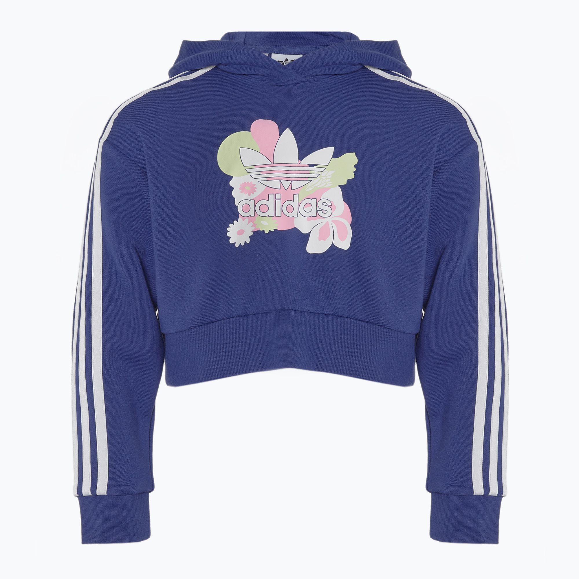 Bluza dziecięca adidas Cropped Floral legacy indigo 