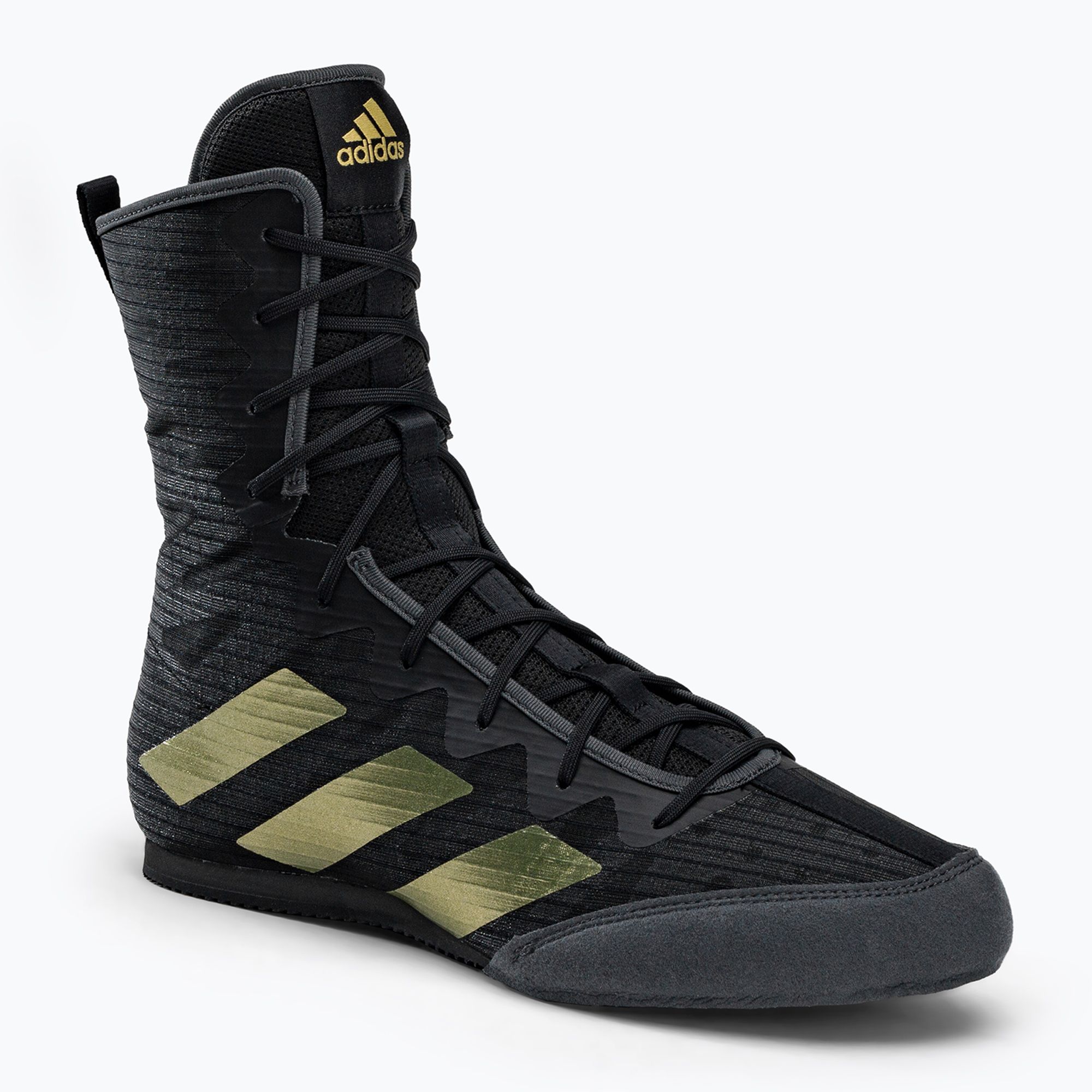 Buty bokserskie adidas Box Hog 4 czarno-złote GZ6116 