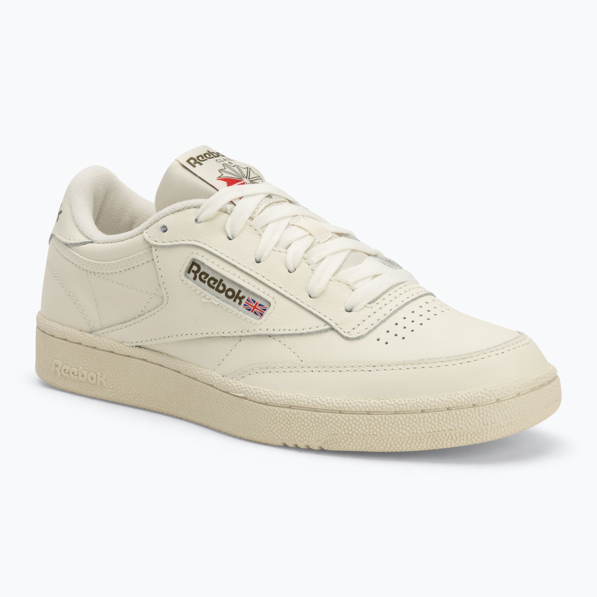 Buty Reebok Club C 85 chalk/chalk/hunter green 