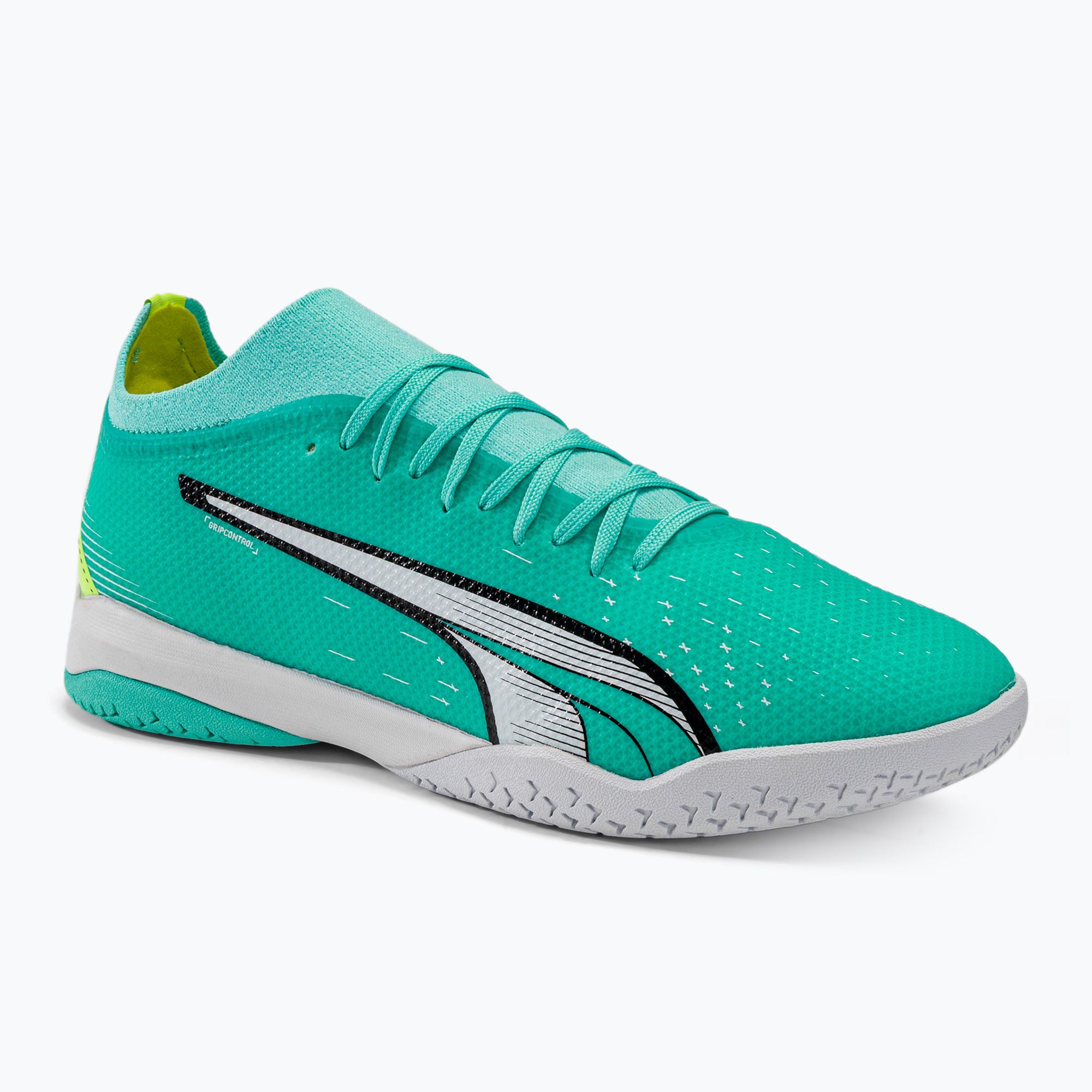 Buty piłkarskie męskie PUMA Ultra Match IT electric peppermint/puma white/fast yellow 