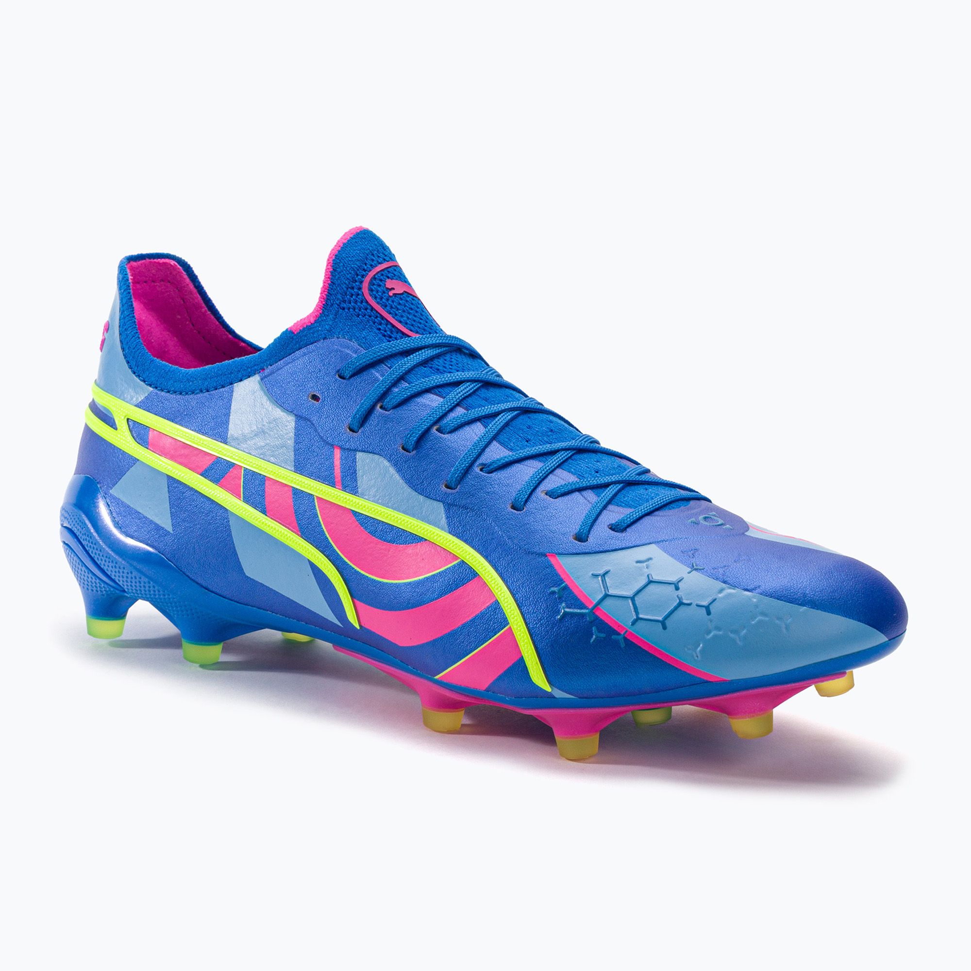 Buty piłkarskie męskie PUMA King Ultimate Energy FG/AG ultra blue/luminous pink/luminous blue 