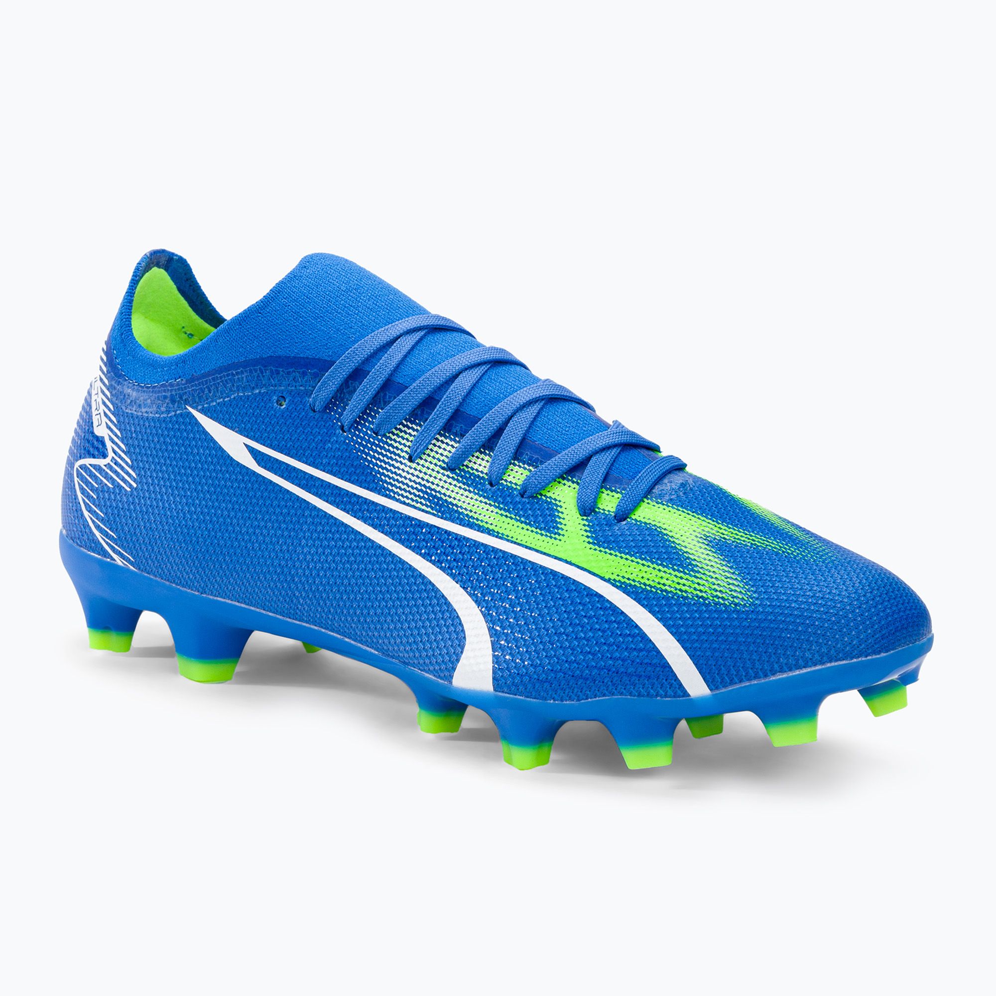 Buty piłkarskie męskie PUMA Ultra Match FG/AG ultra blue/puma white/pro green 