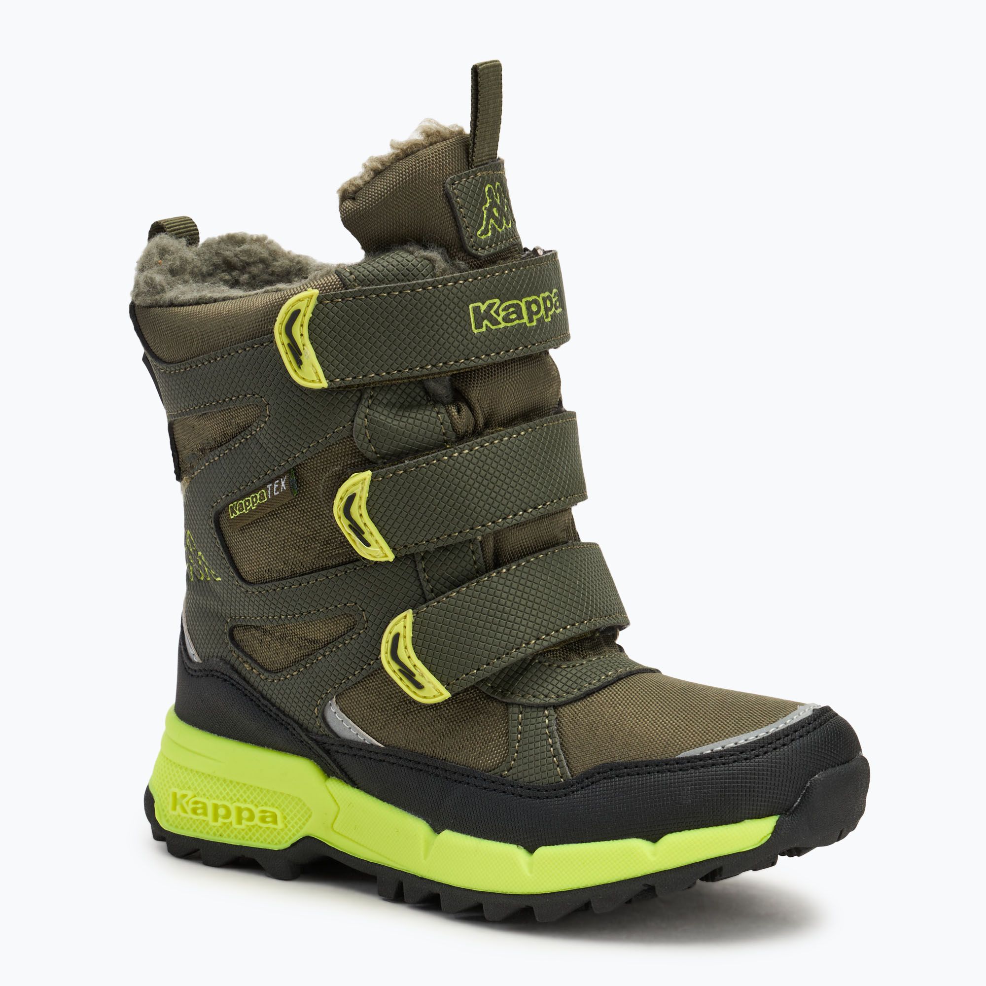 Śniegowce dziecięce Kappa Vipos Tex army/lime 