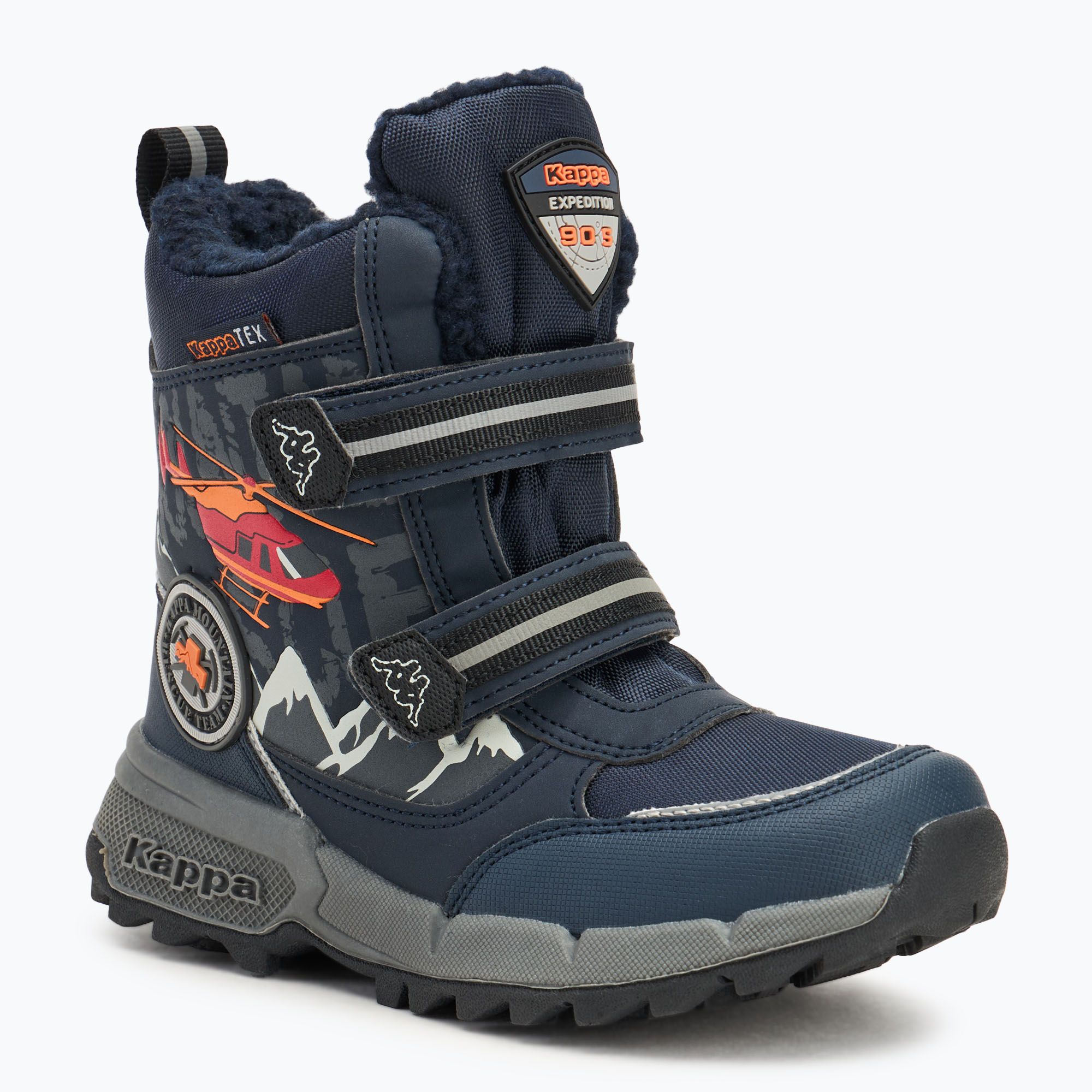 Śniegowce dziecięce Kappa Mountres Tex navy/orange 