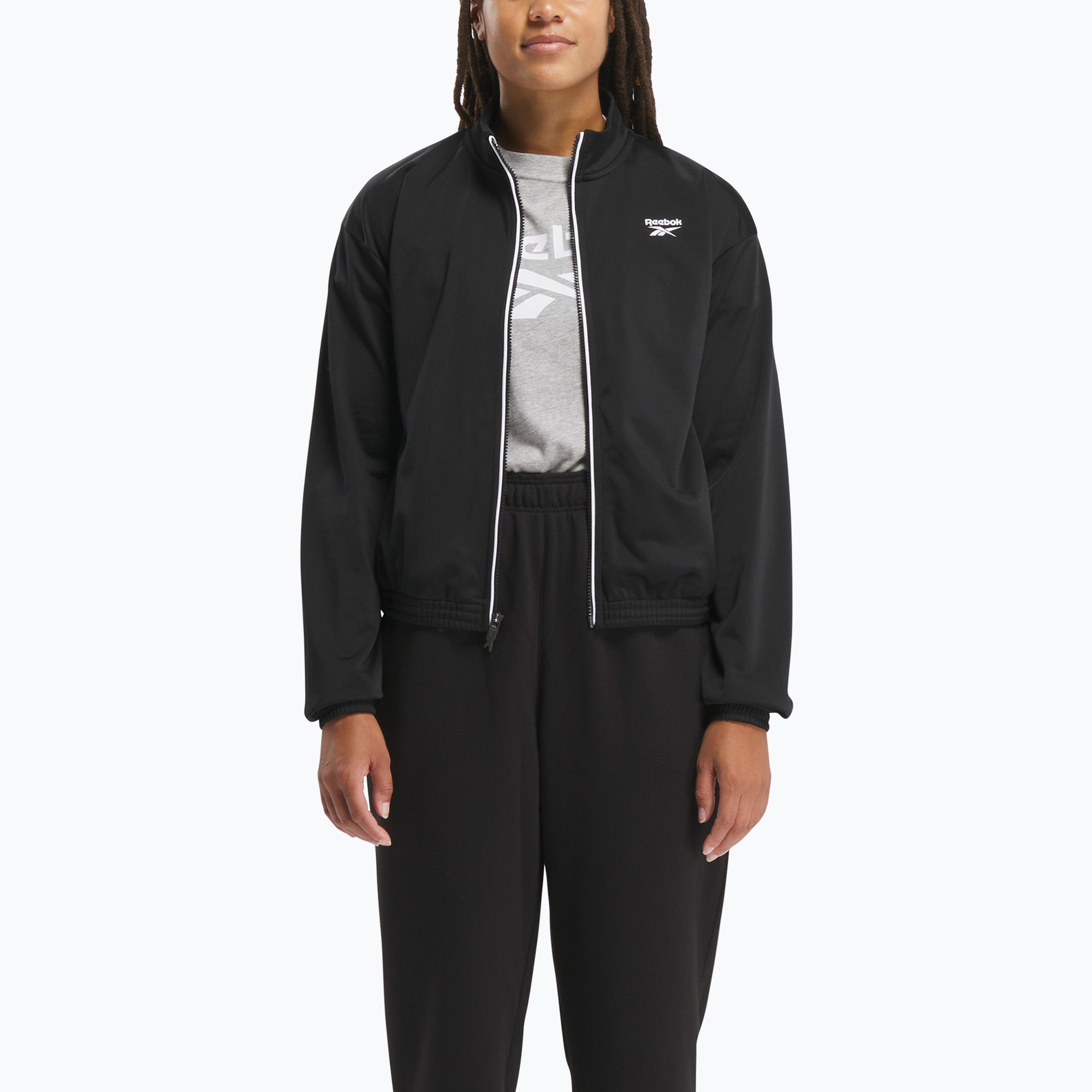 Kurtka treningowa damska Reebok Identity Back Vector Tricot Track black 