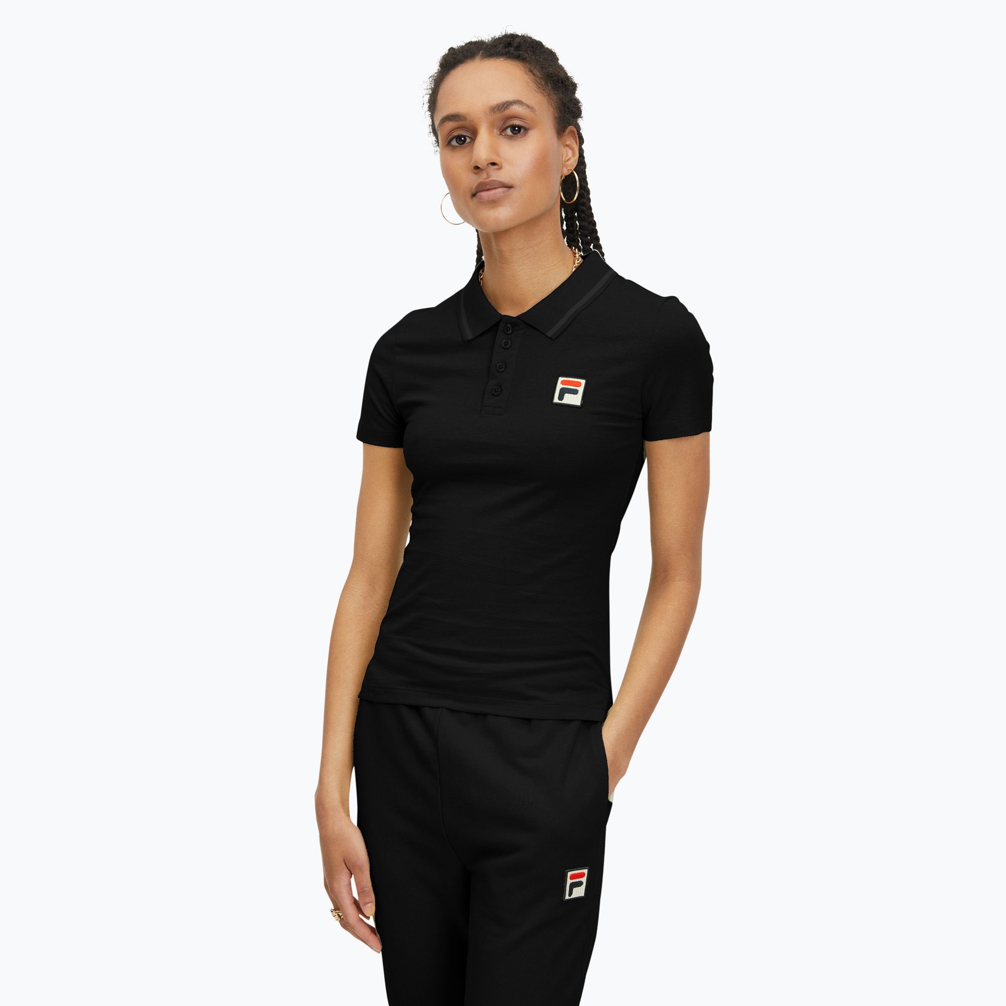 Koszulka polo damska FILA Leuben black 