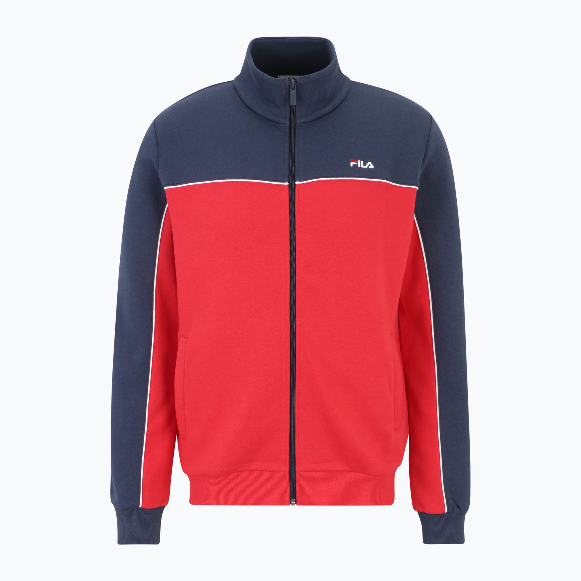 Bluza męska FILA Latimer Blocked Track black iris/true red 