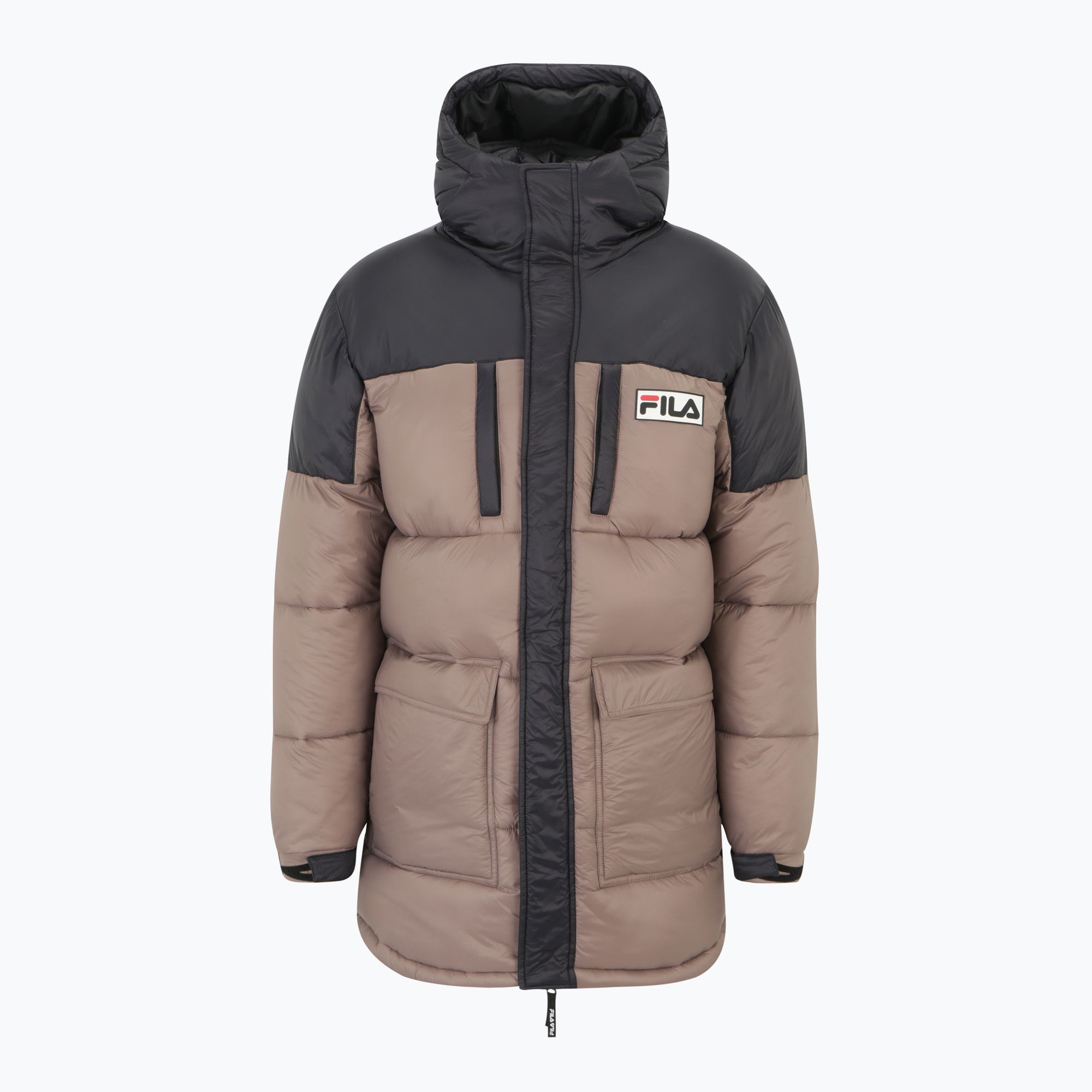 Kurtka zimowa męska FILA Lichtenau Heavy Puff deep taupe/black 