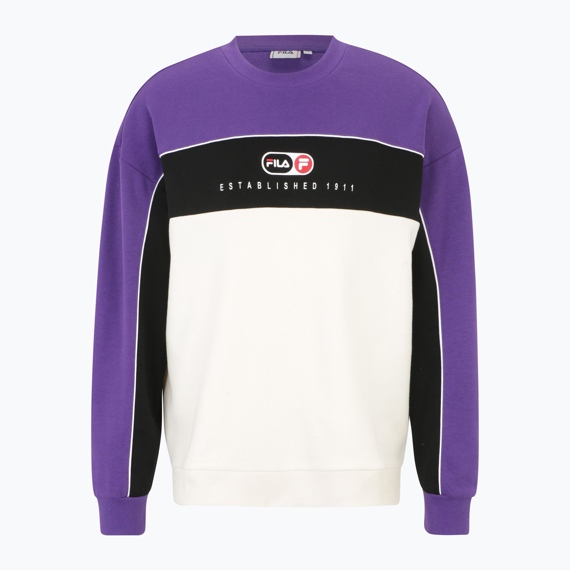 Bluza męska FILA La Paz Crew Sweat heliotrope/antique white/black 