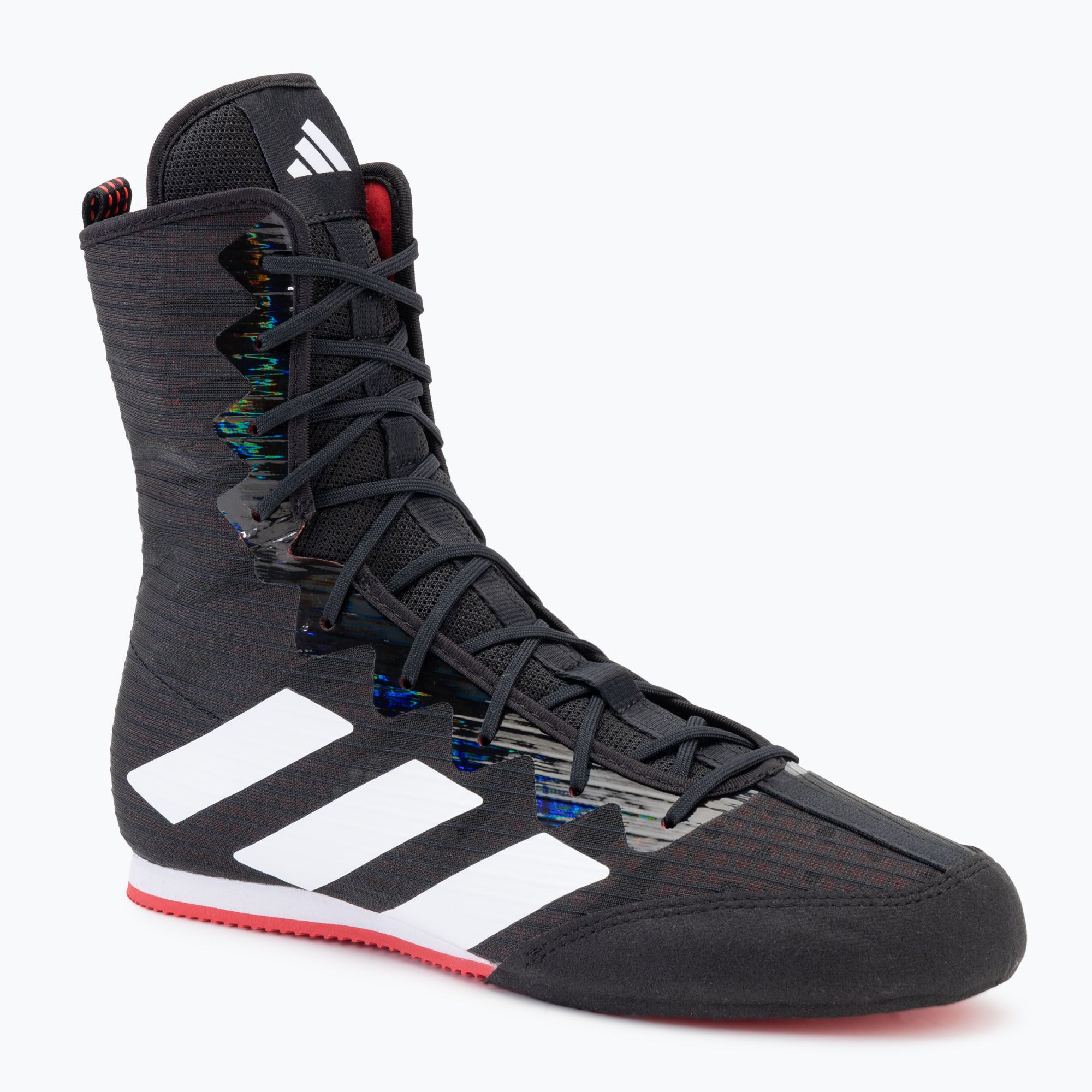 Buty bokserskie adidas Box Hog 4 core black/cloud white/pure ruby 