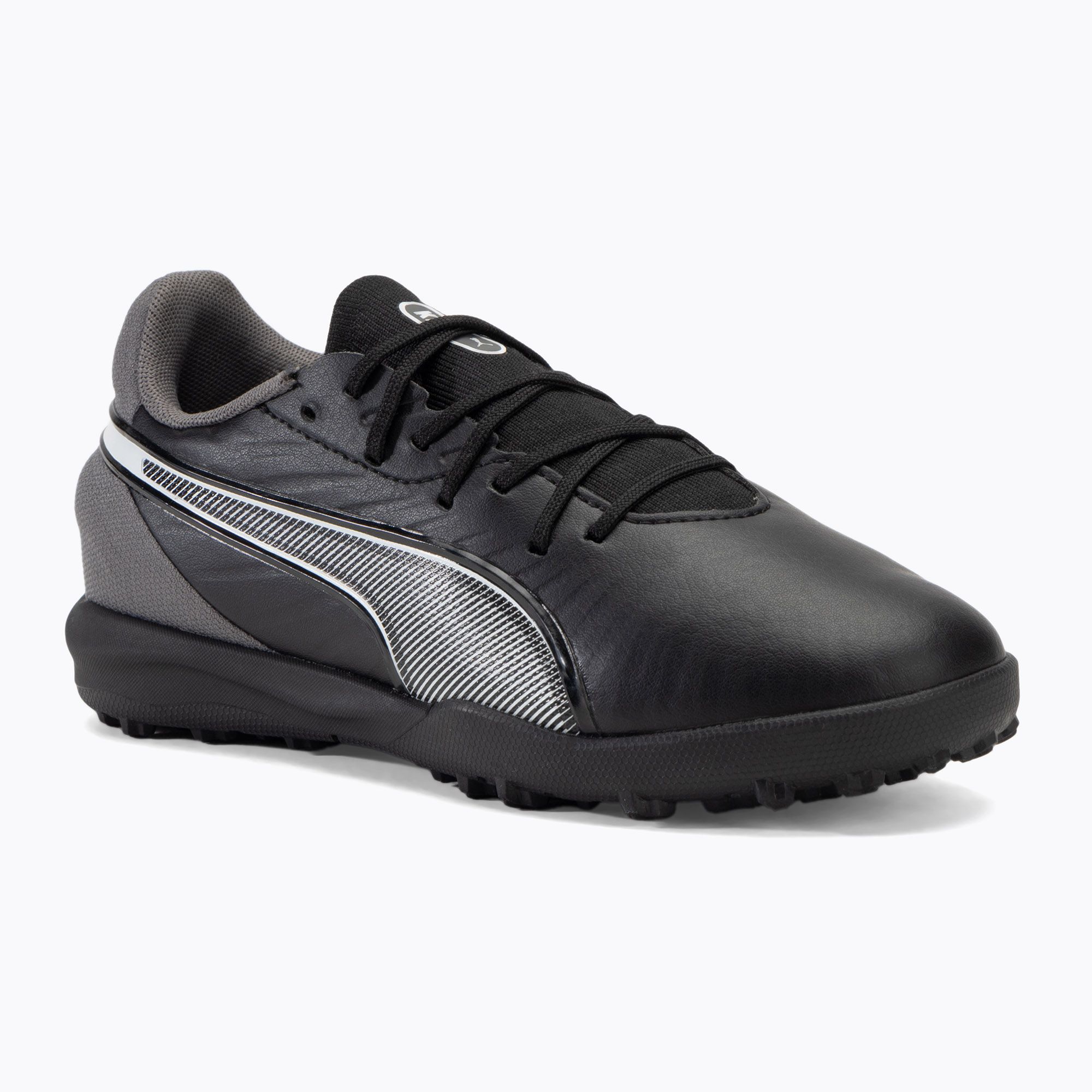 Buty piłkarskie dziecięce PUMA King Match TT Jr puma black/puma white/cool dark gray 