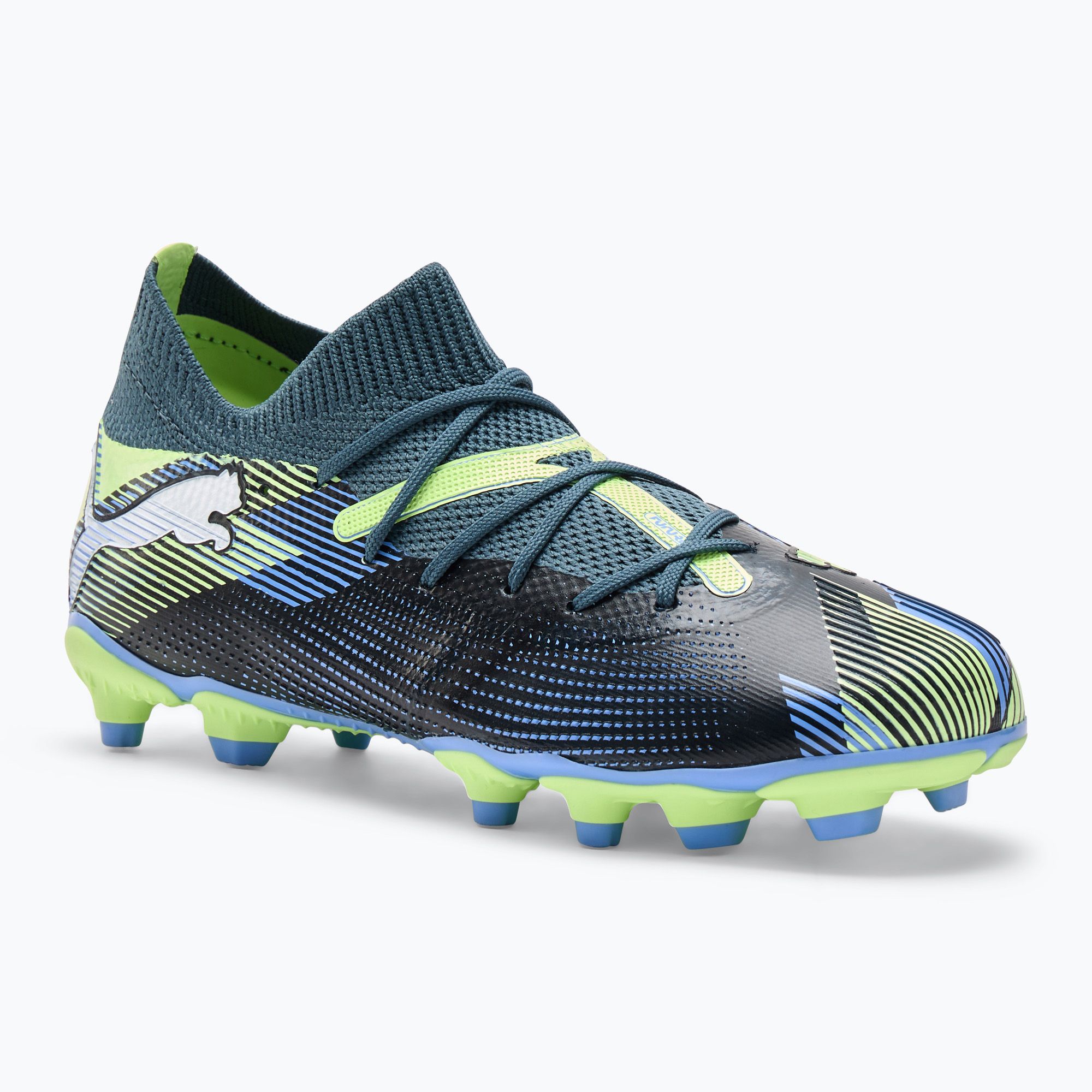 Buty piłkarskie dziecięce PUMA Future 7 Match FG/AG Jr grey skies/puma white 