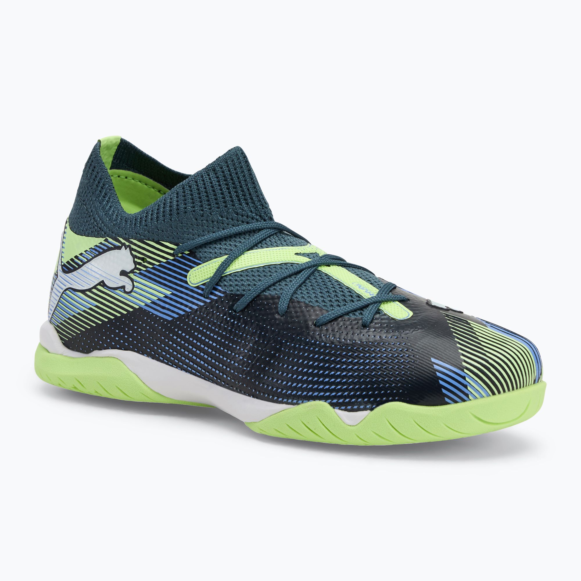 Buty piłkarskie dziecięce PUMA Future 7 Match It + Mid Jr grey skies/puma white 