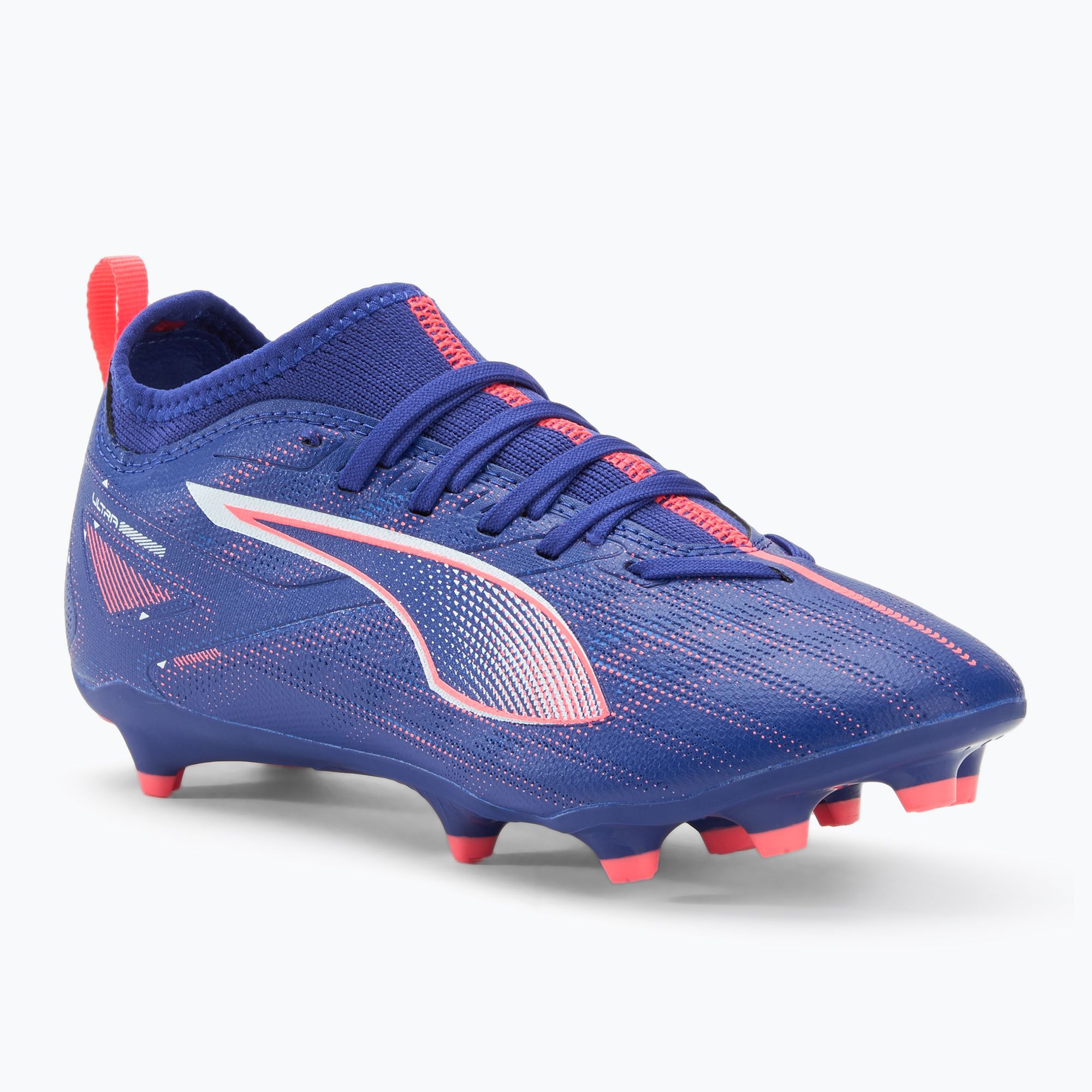 Buty piłkarskie dziecięce PUMA Ultra 5 Match FG/AG Jr lapis lazuli/puma white/sunset glow 