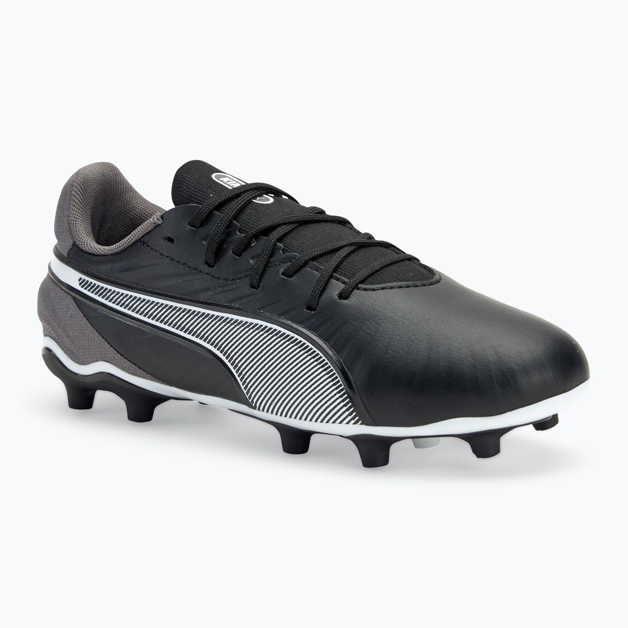 Buty piłkarskie dziecięce PUMA King Match FG/AG Jr puma black/puma white/cool dark grey 