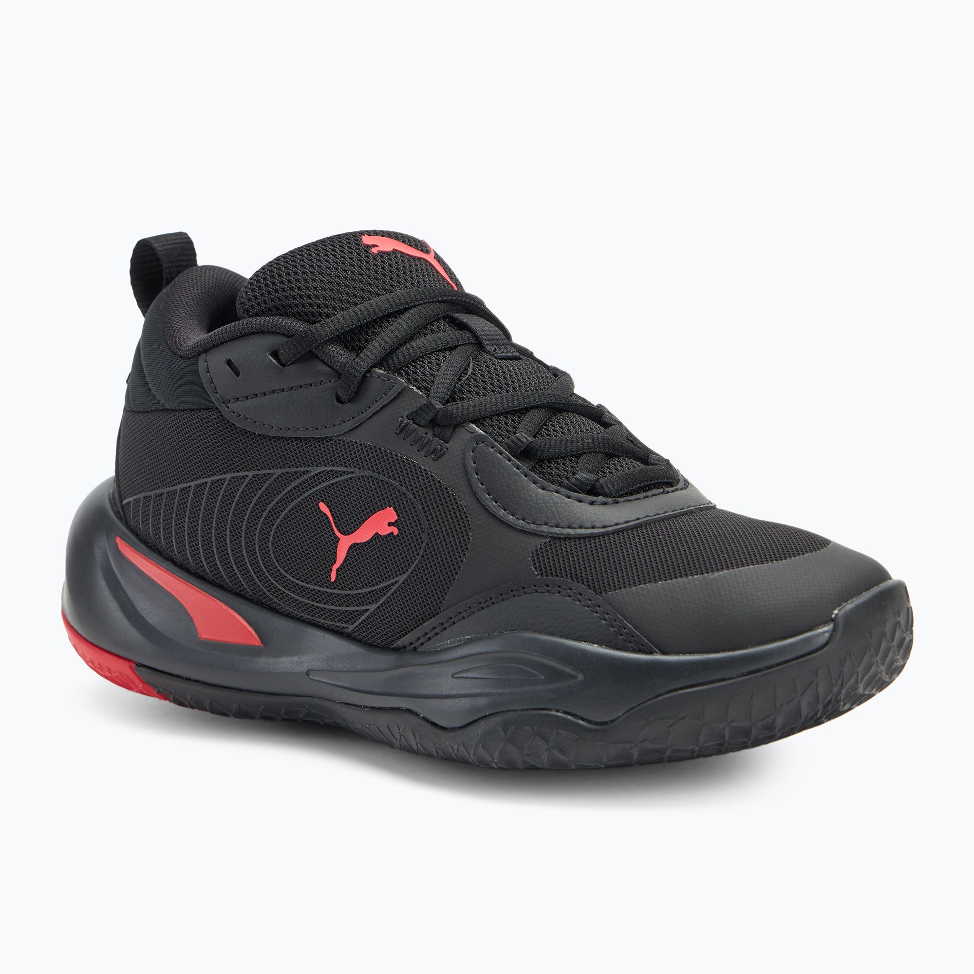 Buty do koszykówki dziecięce PUMA Playmaker Pro JR puma black/for all time red 