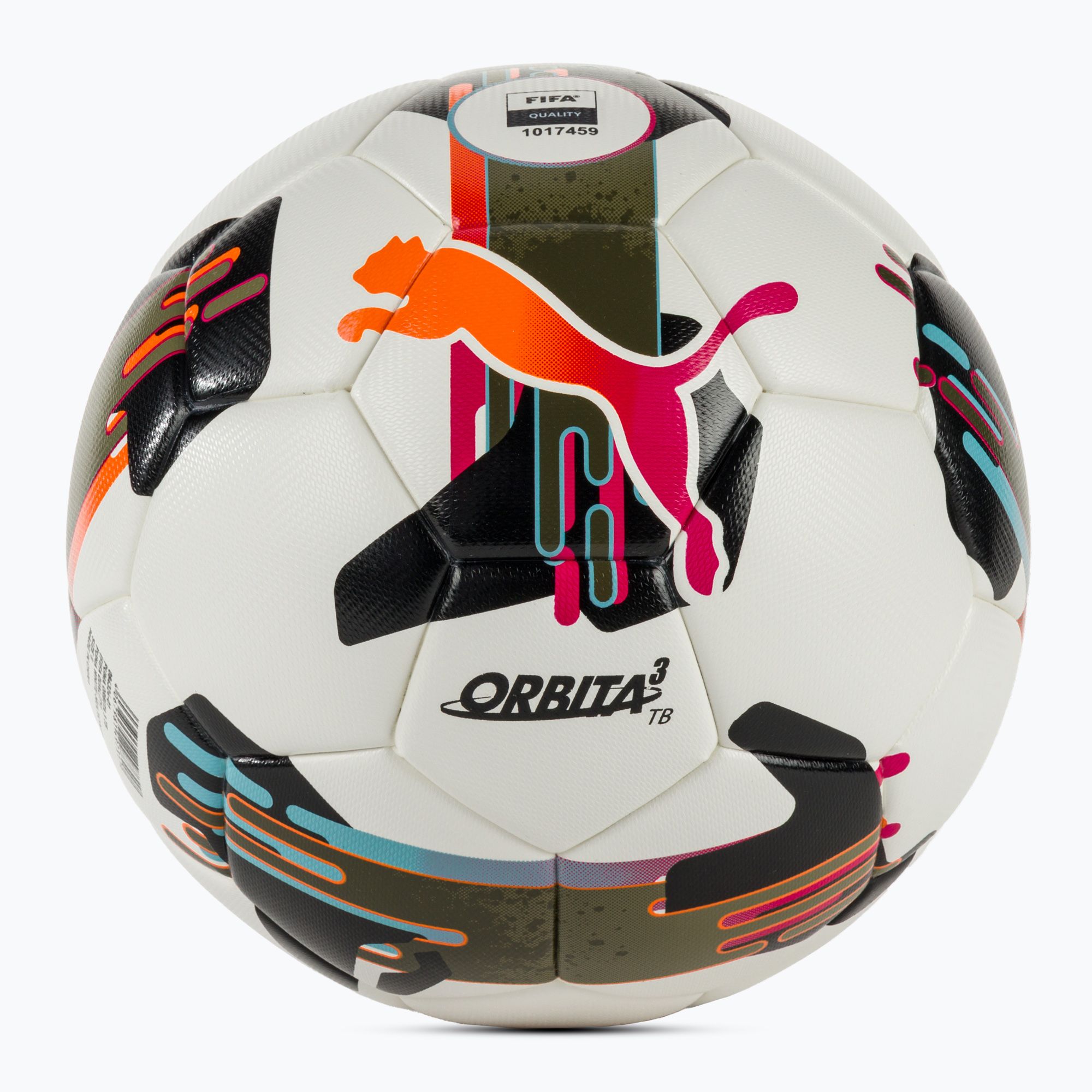 Piłka do piłki nożnej PUMA Orbita 3 TB FIFA Quality puma white/multicolor rozmiar 5 