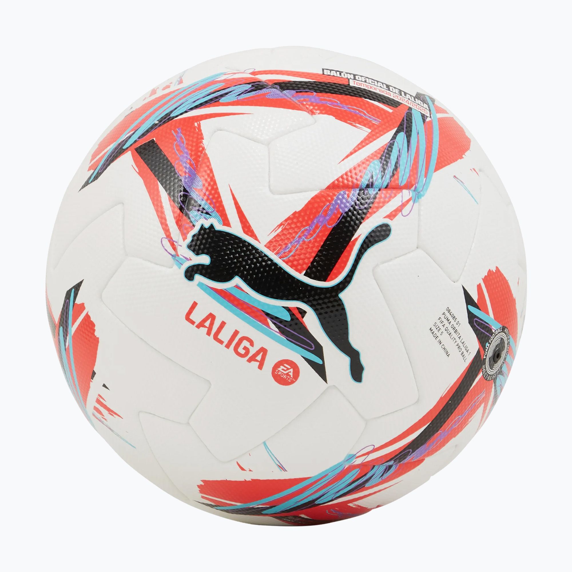 Piłka do piłki nożnej PUMA Orbita LaLiga 1 FIFA Quality Pro puma white/multicolor 