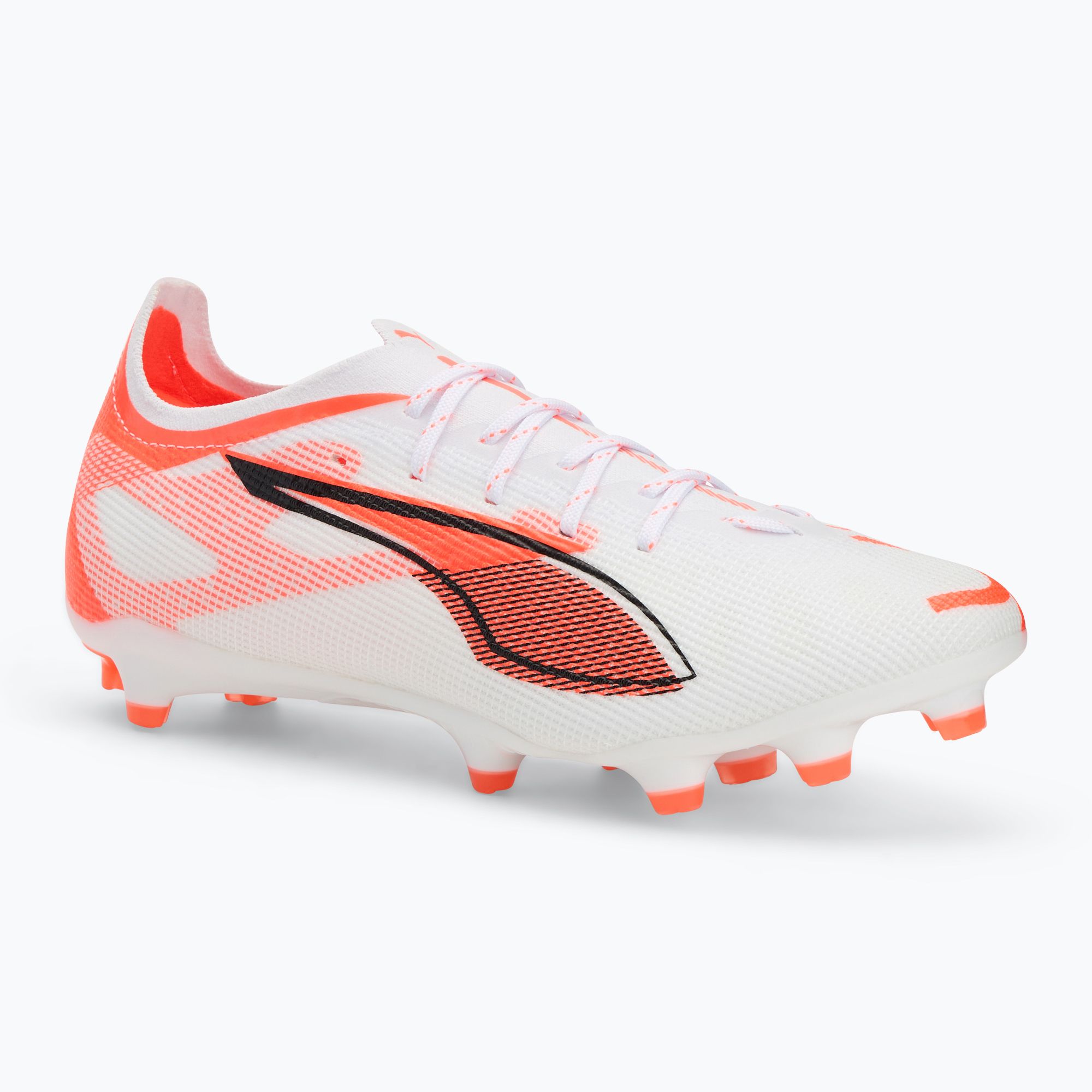 Buty piłkarskie męskie PUMA Ultra 5 Pro FG/AG puma white/puma black/glowing red 
