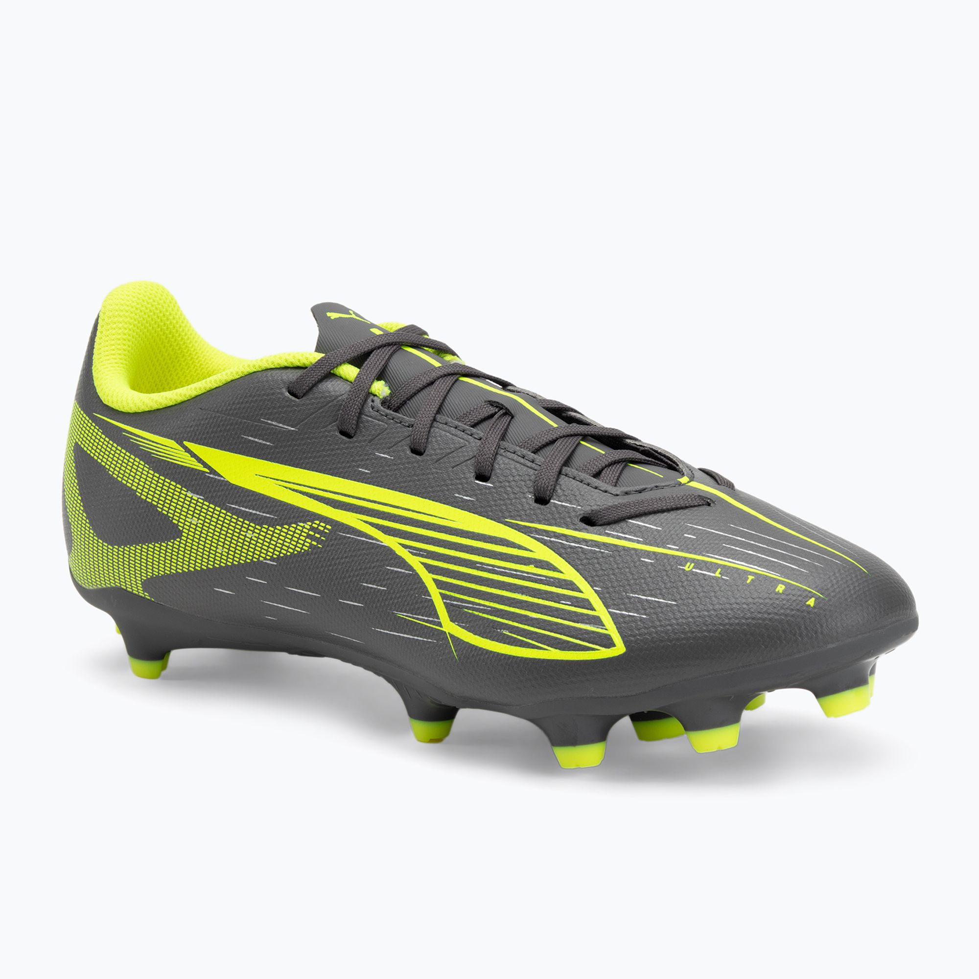 Buty piłkarskie PUMA Ultra 5 Play FG/AG matte aged silver/yellow alert/puma aged silver 