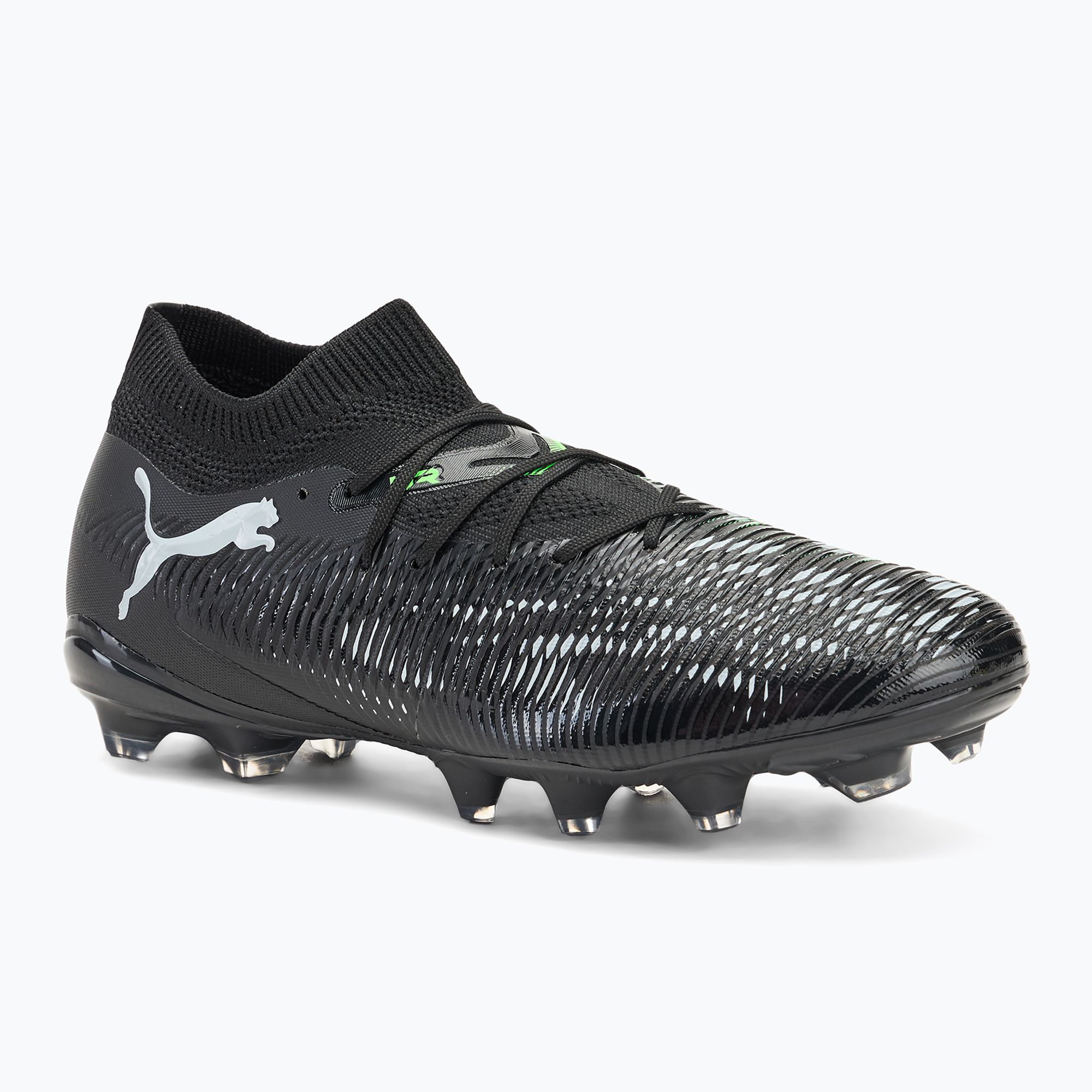 Buty piłkarskie męskie PUMA Future 8 Match FG/AG puma black/ cool light gray/ fluo green 