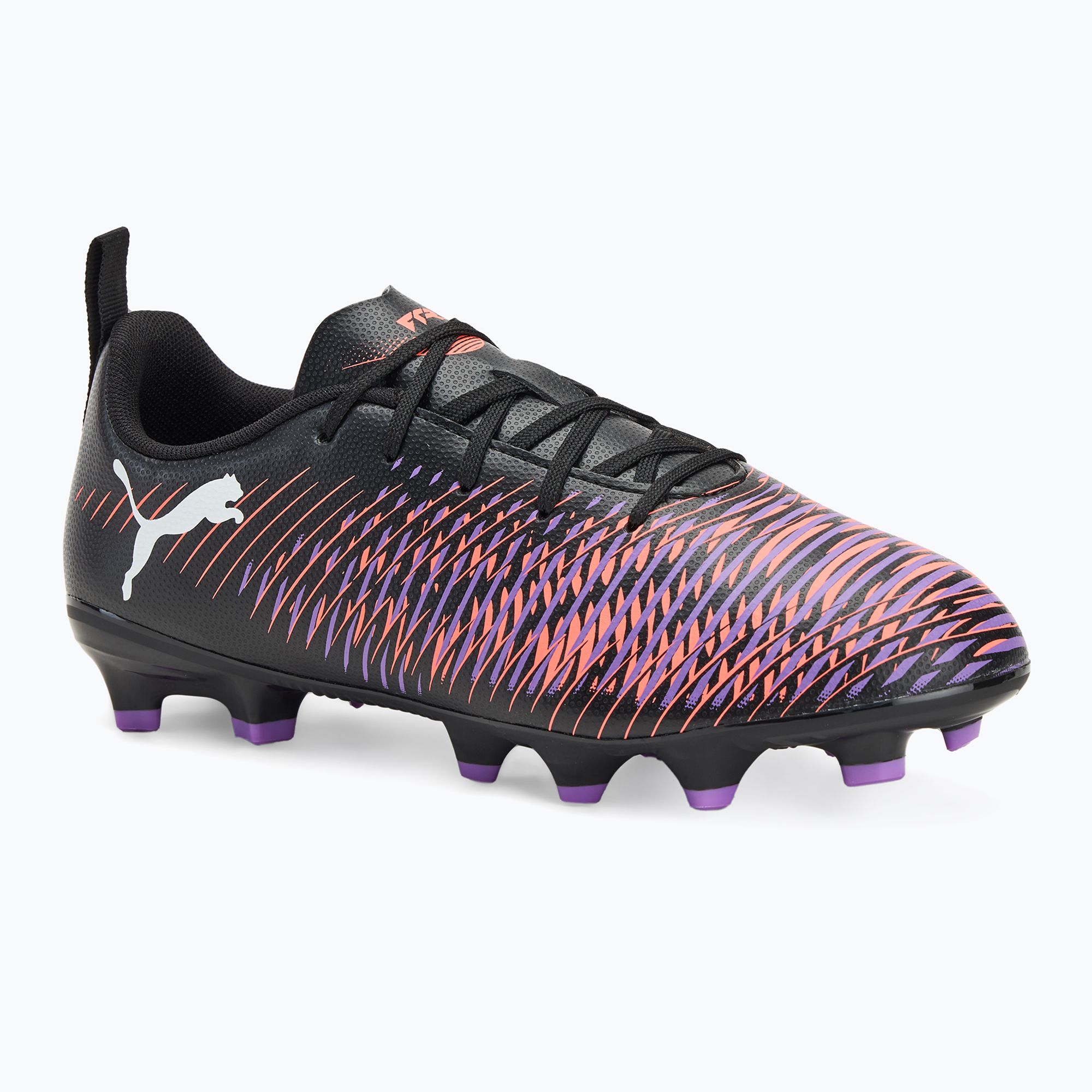 Buty piłkarskie dziecięce PUMA Future 8 Play FG/AG Jr puma black/puma white/glowing red 