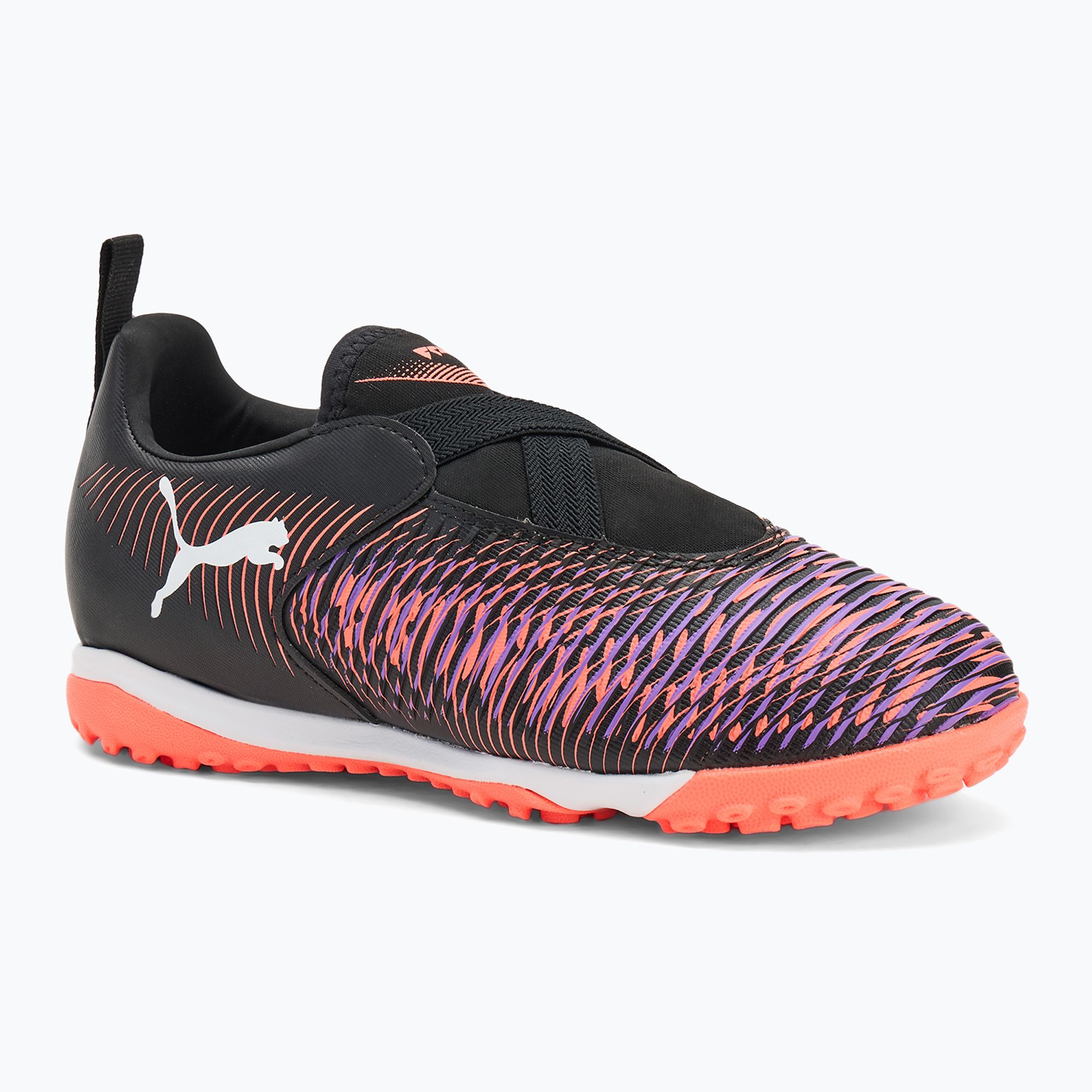 Buty piłkarskie dziecięce PUMA Future 8 Match LL TT + Mid puma black/ puma white/ glowing red