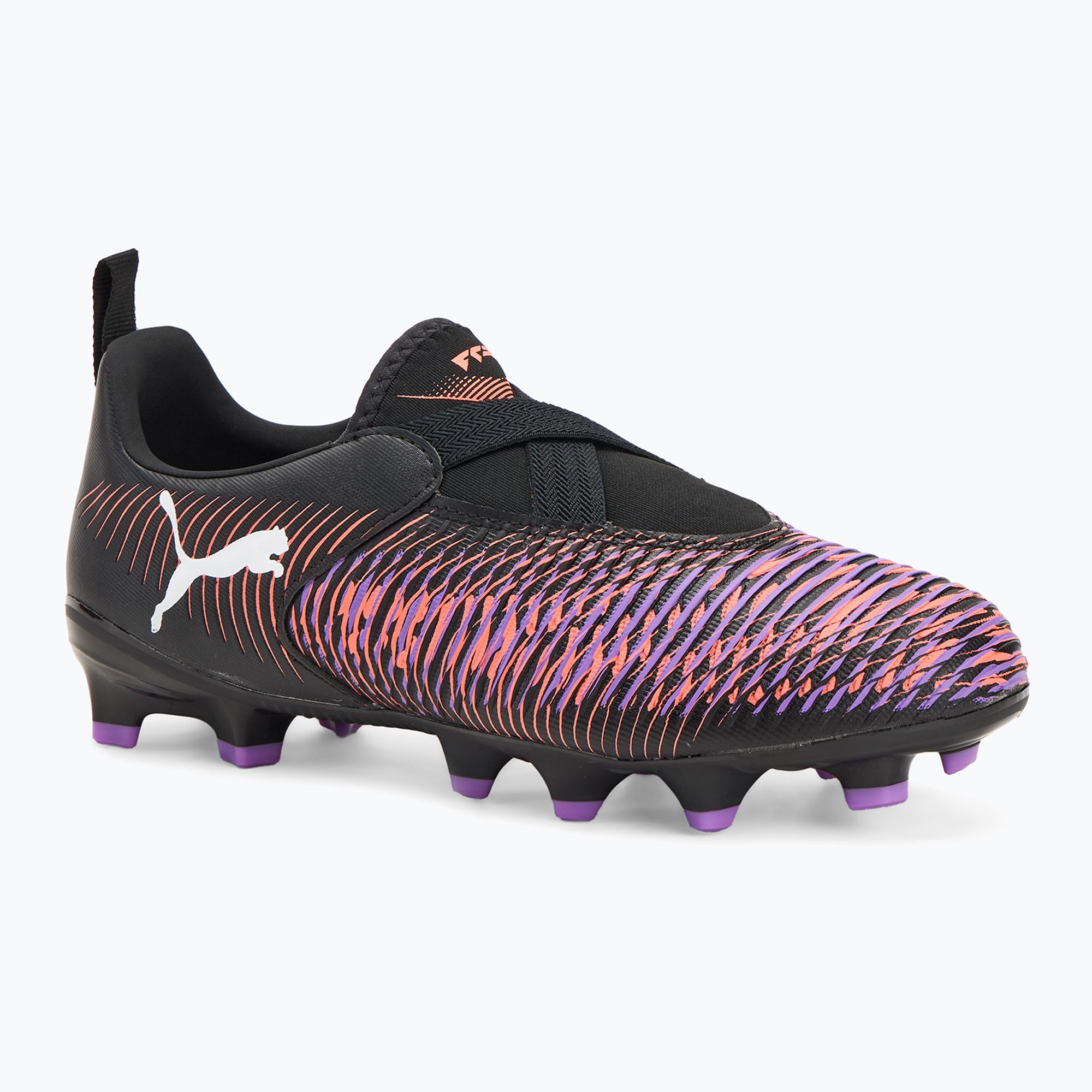 Buty piłkarskie dziecięce PUMA Future 8 Match LL FG/AG puma black/ puma white/ glowing red 