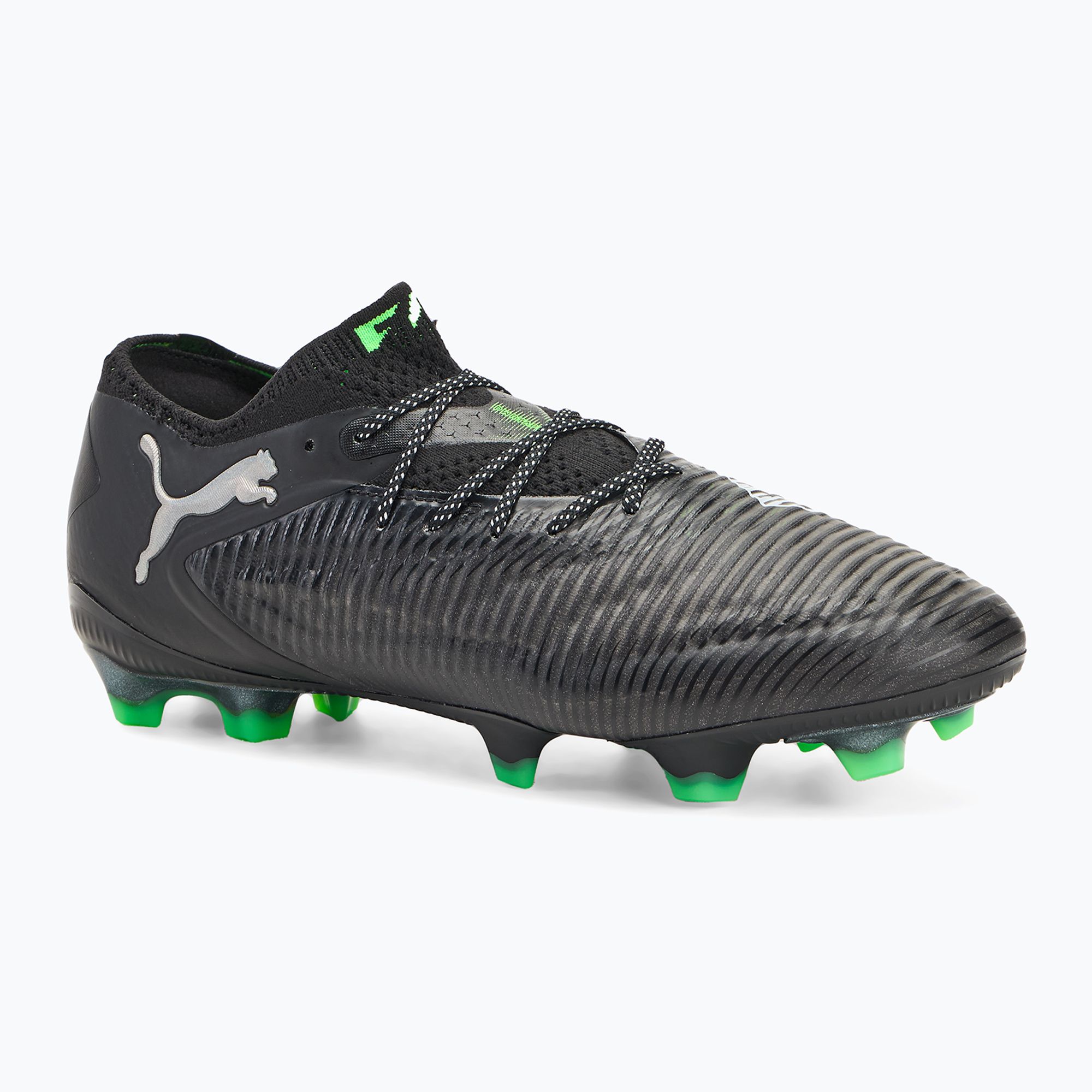 Buty piłkarskie męskie PUMA Future 8 Ultimate Low FG puma black/cool light gray/fluo green 