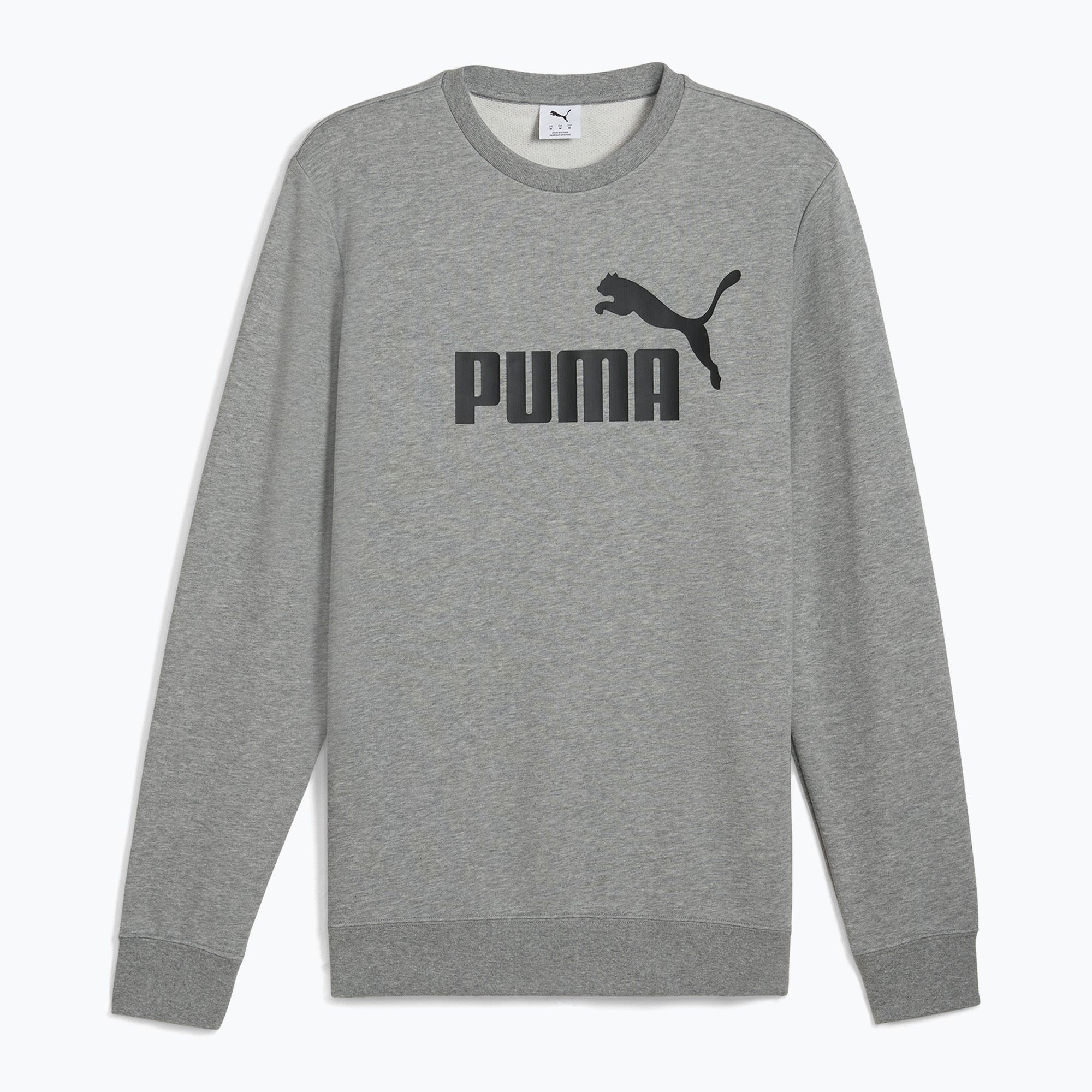 Bluza męska PUMA ESS No. 1 Logo Crew TR medium gray heather 