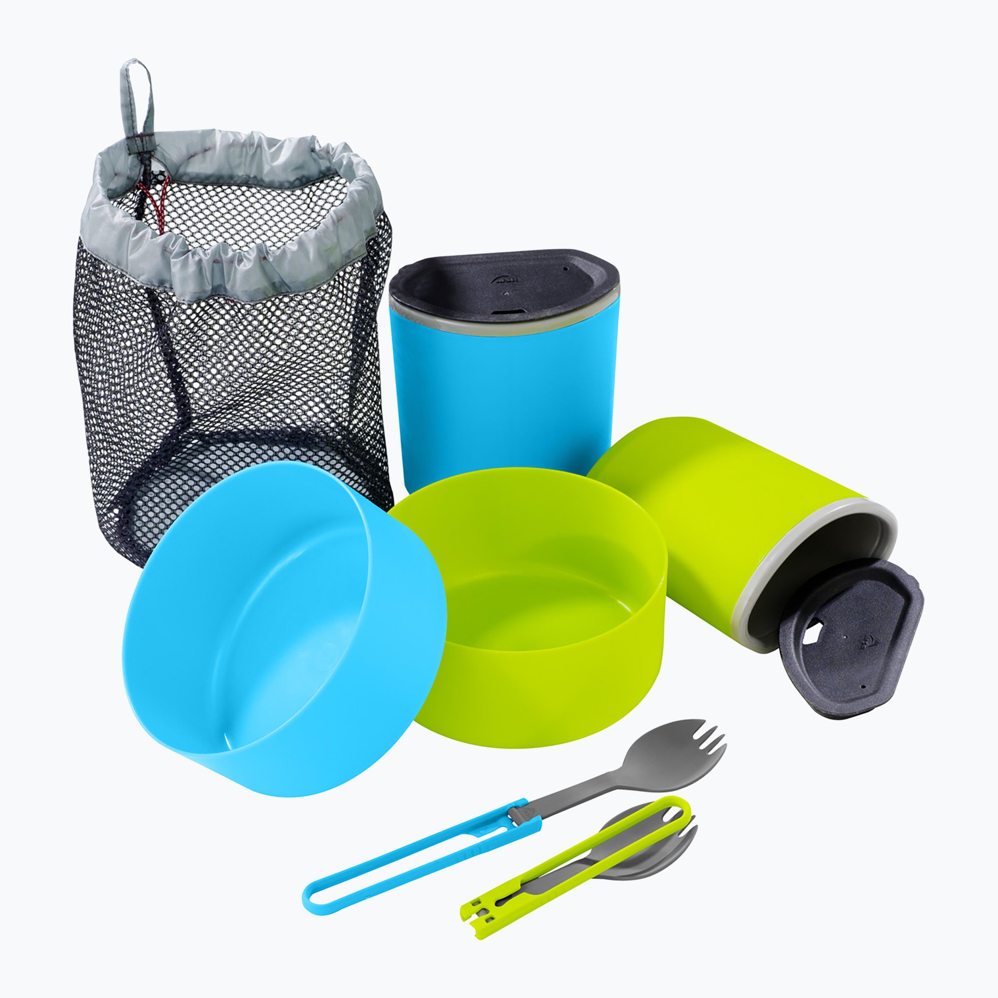 Zestaw naczyń turystycznych MSR 2 Person Mess blue/ fluo green (03137 ...