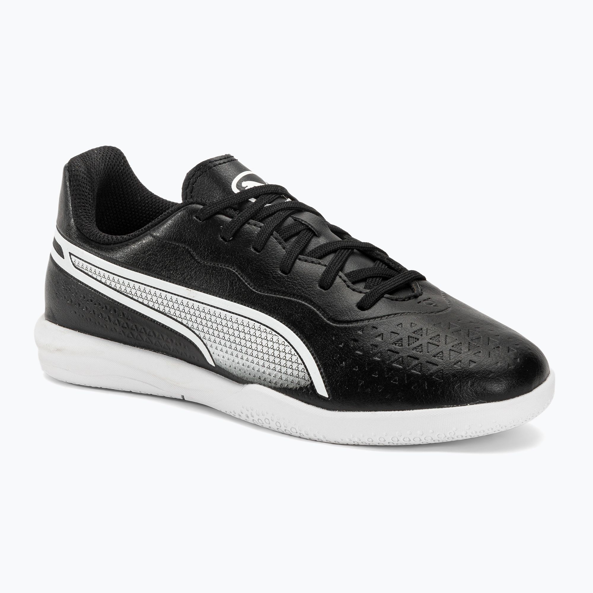 Buty piłkarskie dziecięce PUMA King Match IT puma black/puma white 