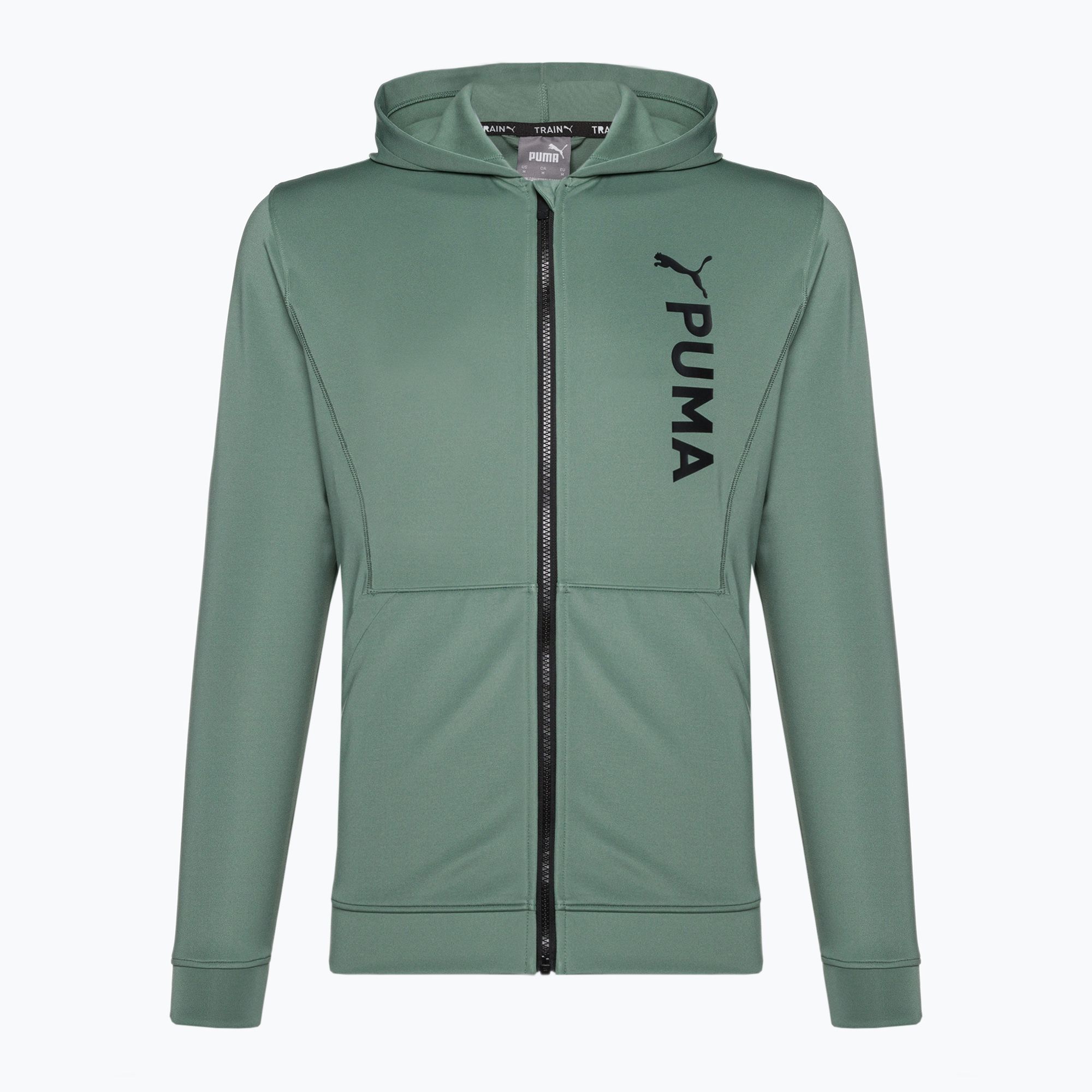 Bluza męska PUMA Fit Double Knit FZ Hoodie eucalyptus 