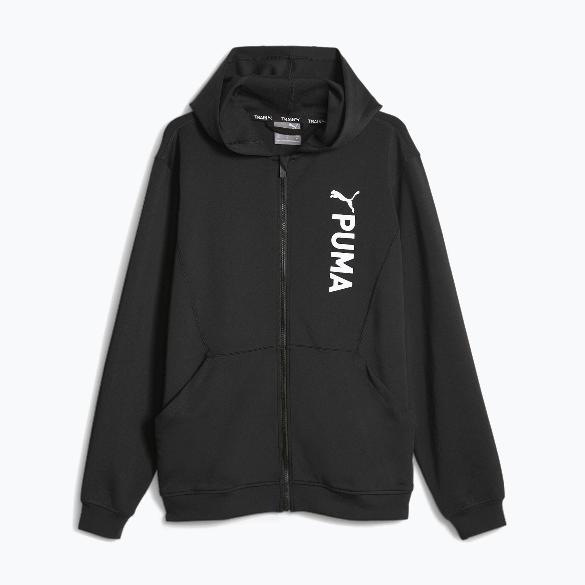Bluza męska PUMA Fit Double Knit FZ Hoodie puma black 